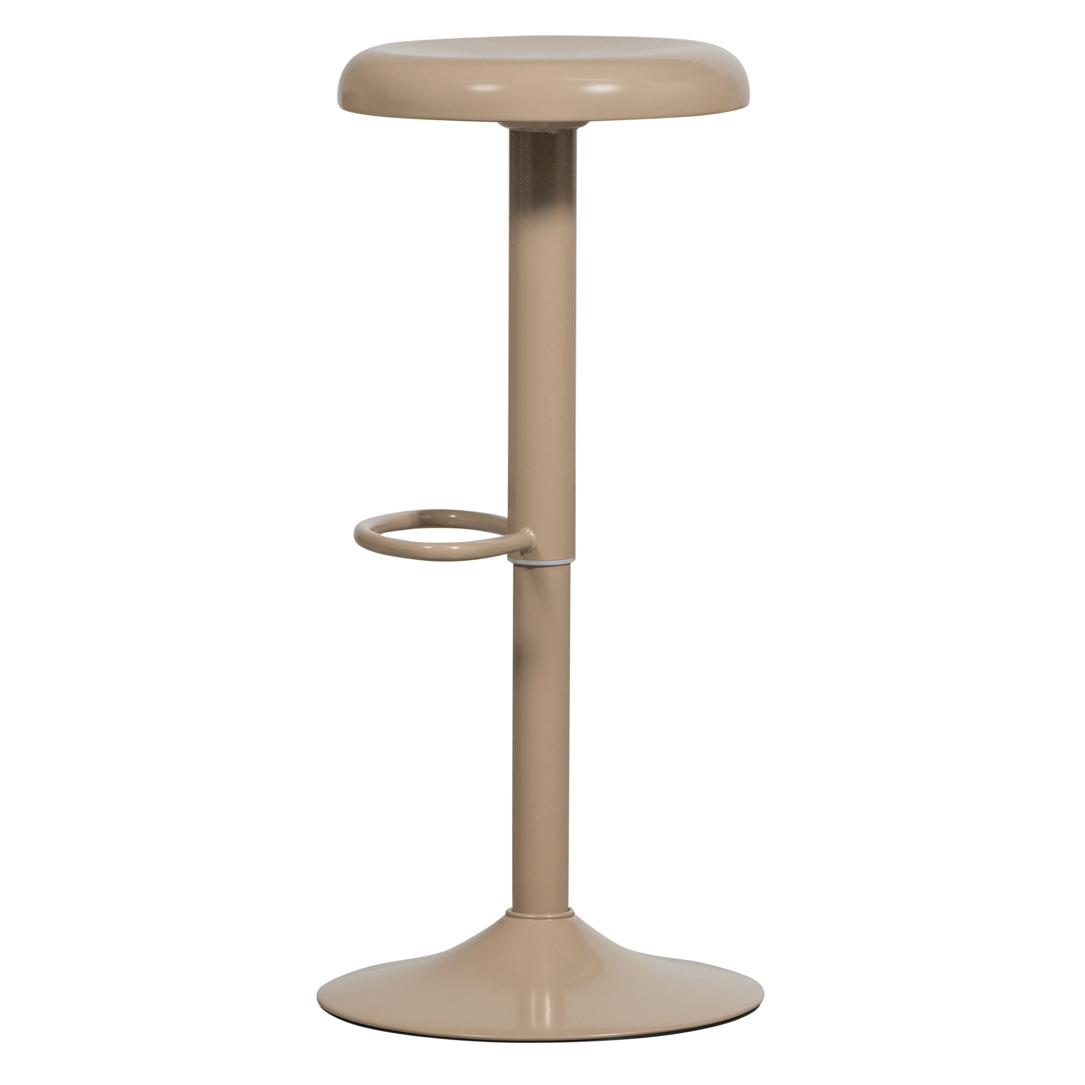 WOOOD Verstelbare Barkruk 'Isaac' kleur Zand (zithoogte 61-81cm)