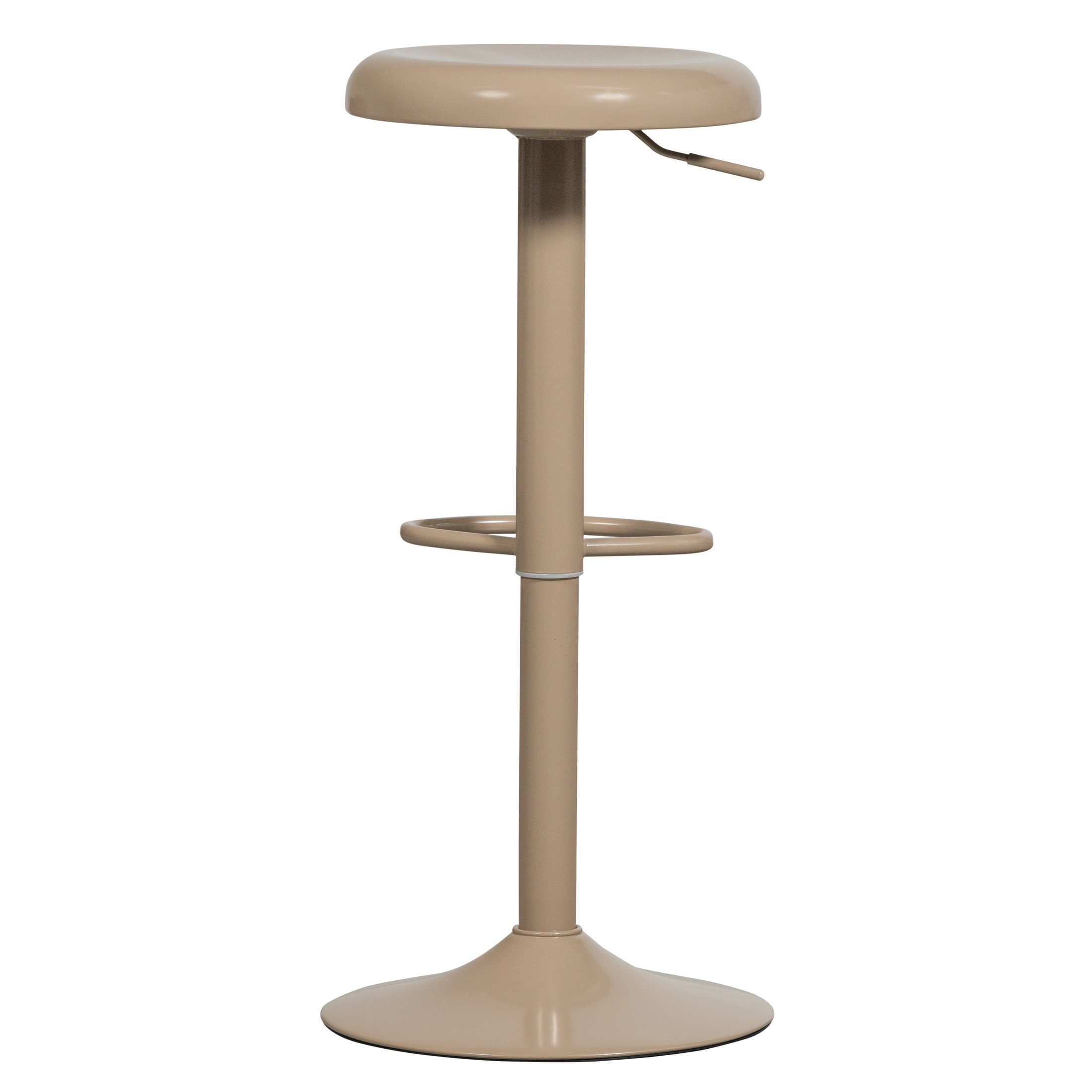 WOOOD Verstelbare Barkruk 'Isaac' kleur Zand (zithoogte 61-81cm)