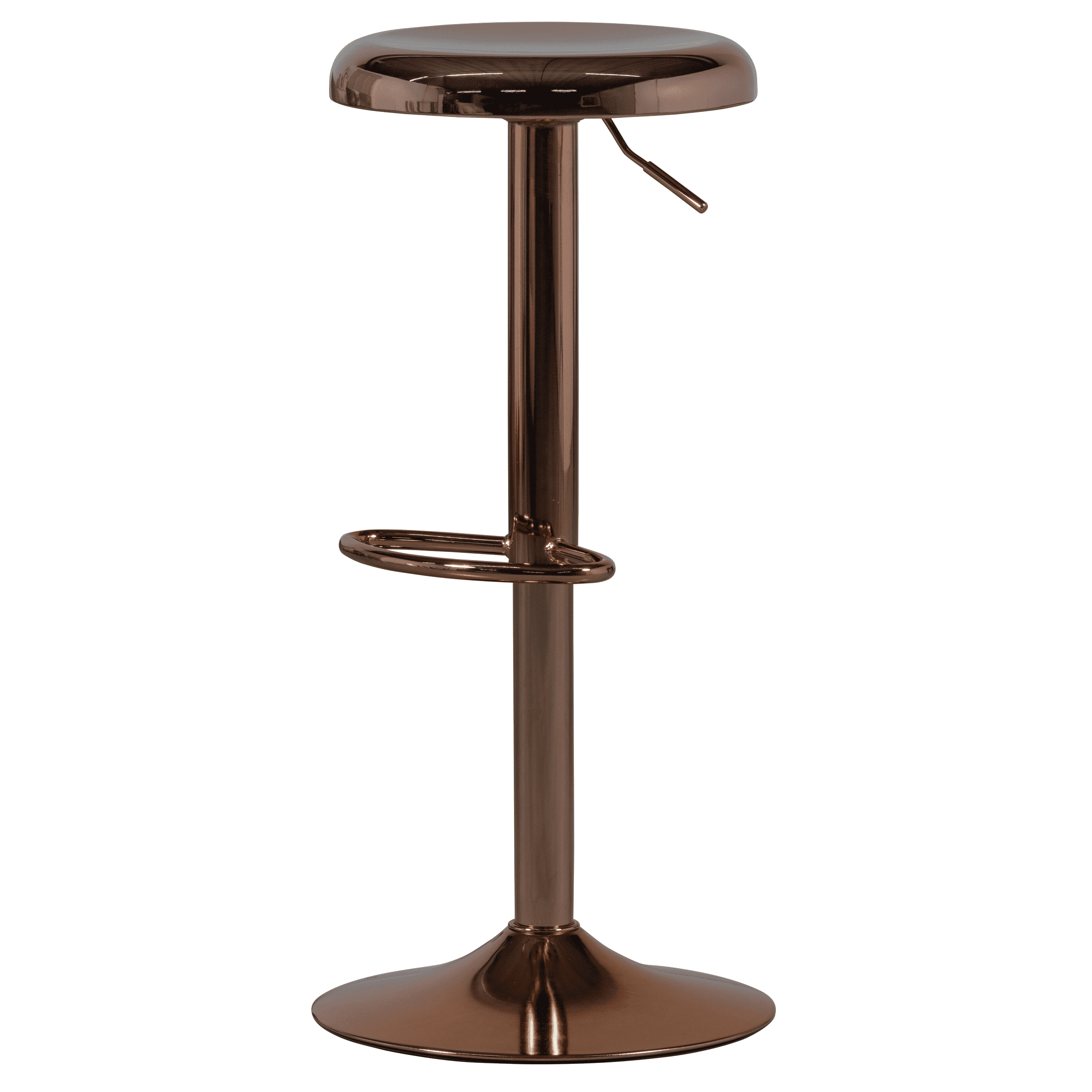 WOOOD Verstelbare Barkruk Isaac - Koper (zithoogte 61-81cm)