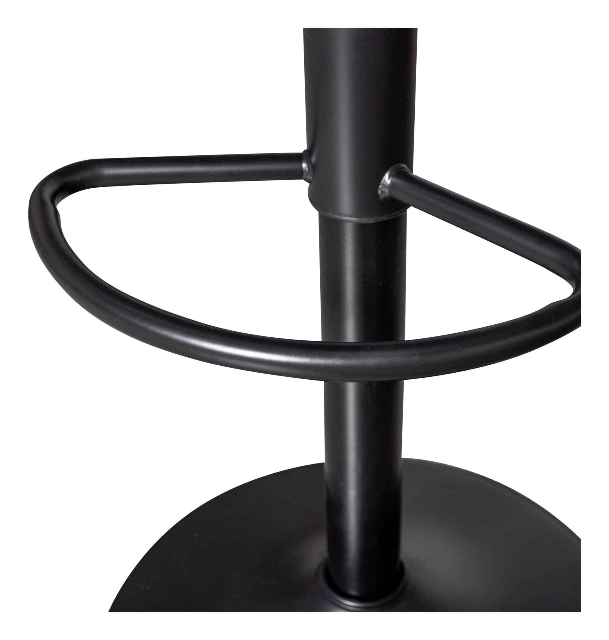 WOOOD Verstelbare Barkruk 'Isaac' kleur Zwart (zithoogte 61-81cm)