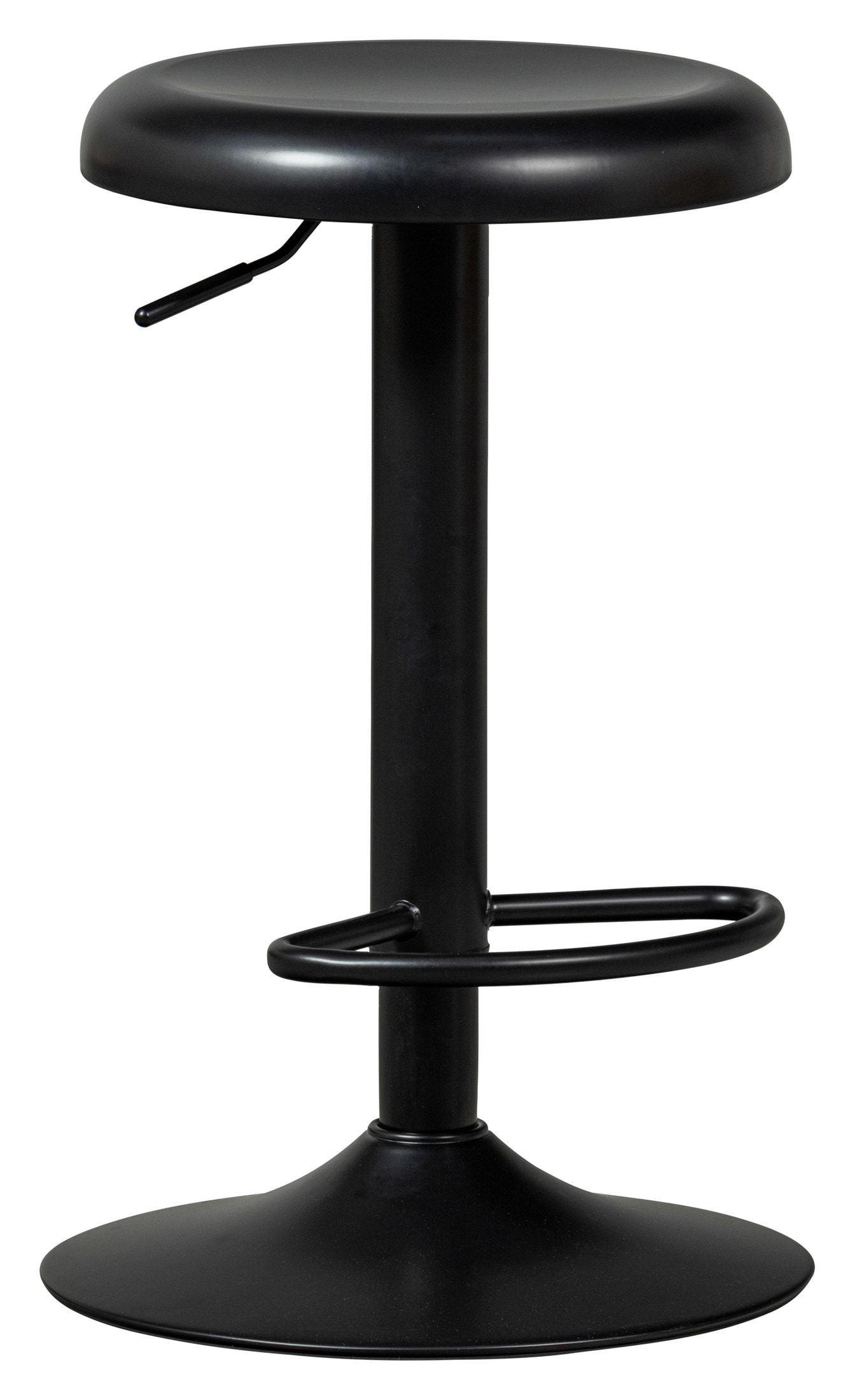WOOOD Verstelbare Barkruk 'Isaac' kleur Zwart (zithoogte 61-81cm)