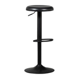 WOOOD Verstelbare Barkruk 'Isaac' kleur Zwart (zithoogte 61-81cm)