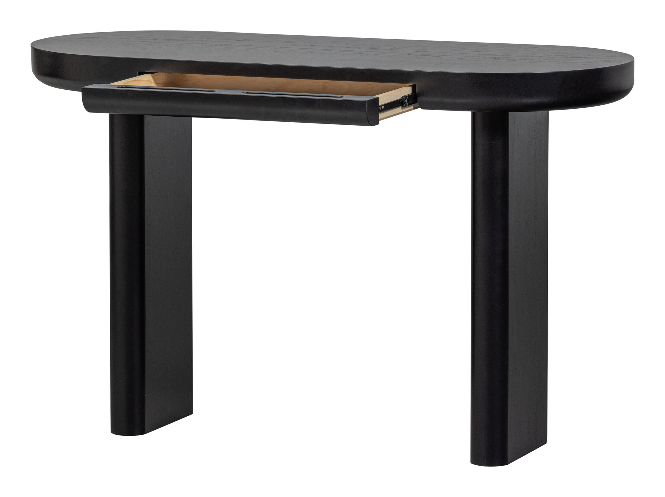 WOOOD Bureau/Sidetable 'Mael' Met 1 lade, 120 x 50cm kleur Zwart