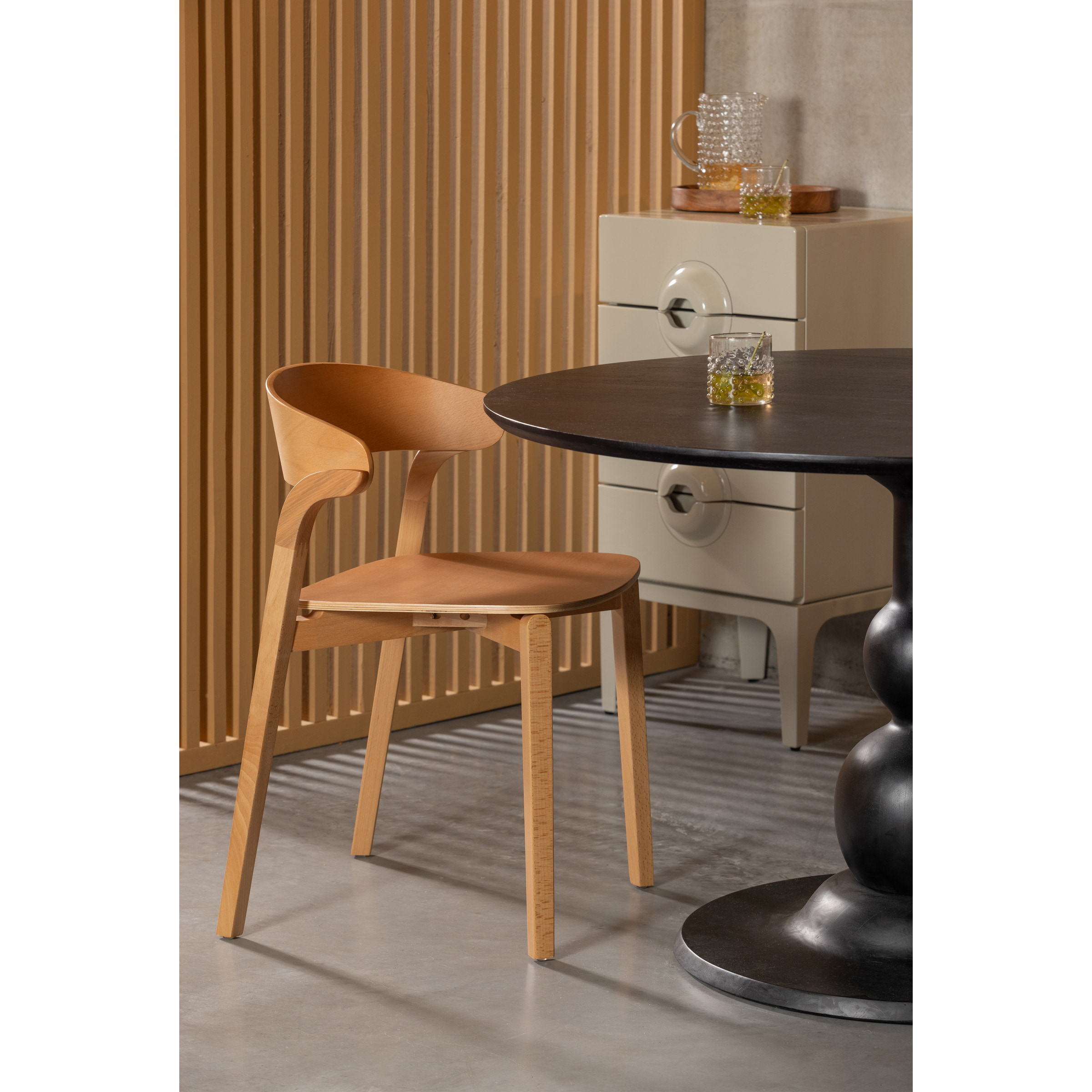 WOOOD Eetkamerstoel 'Cras' Essen, kleur Naturel