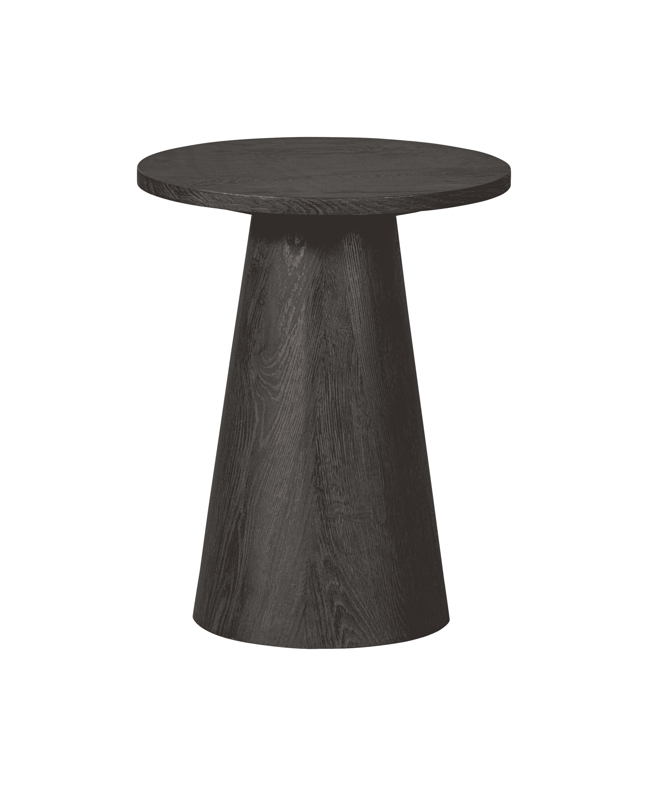 WOOOD Bijzettafel Maan 40cm - Donkerbruin - Rond - Exclusive