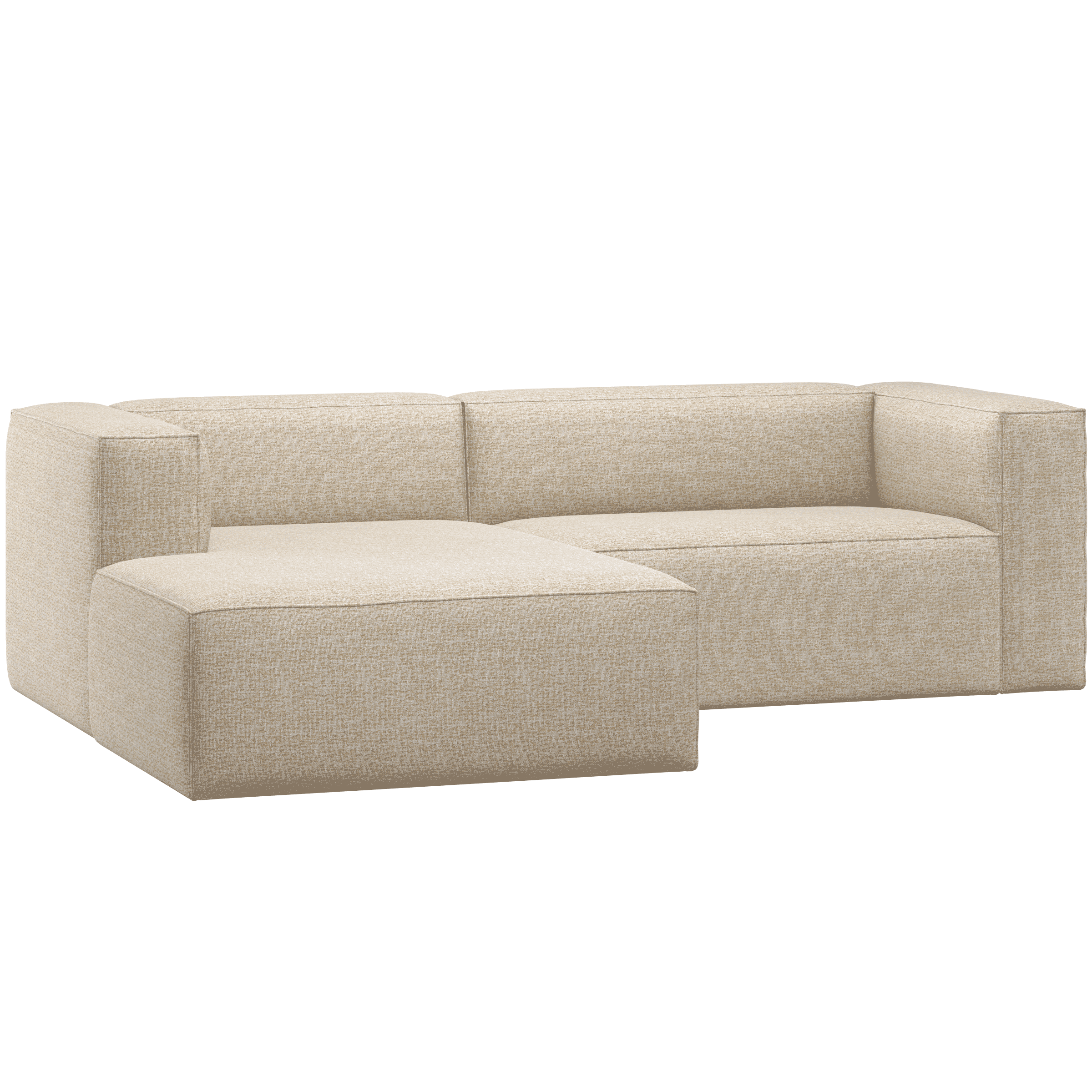 WOOOD Loungebank Bean Links, Chenille - Beige Melange