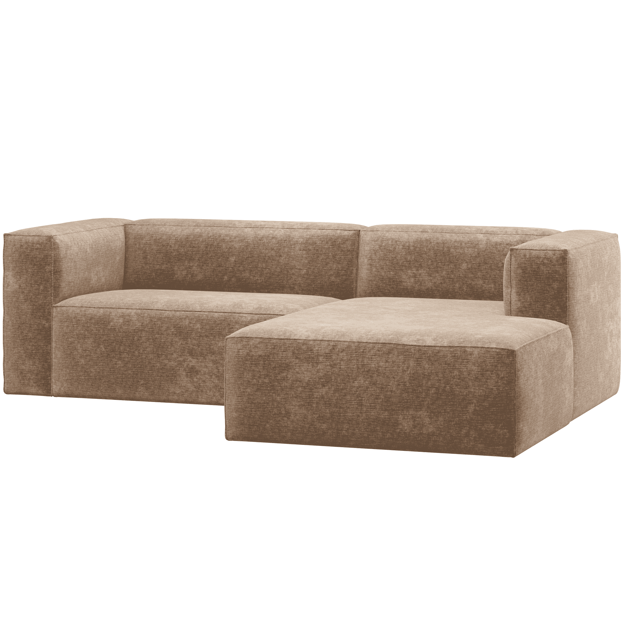 WOOOD Loungebank Bean Rechts, Chenille - Taupe