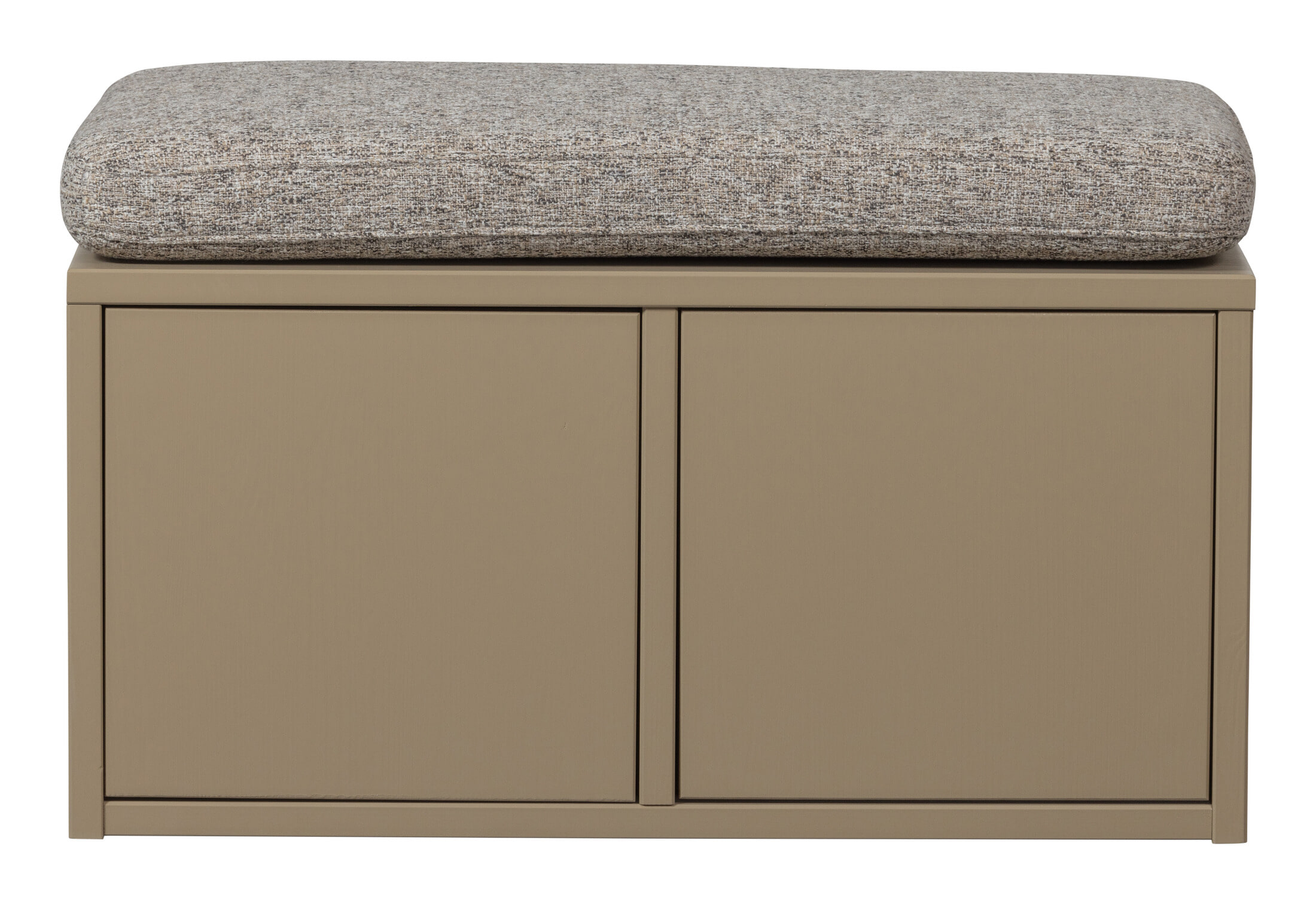 WOOOD Opbergbank 'Turner' Met kussen, 80cm, kleur Mud