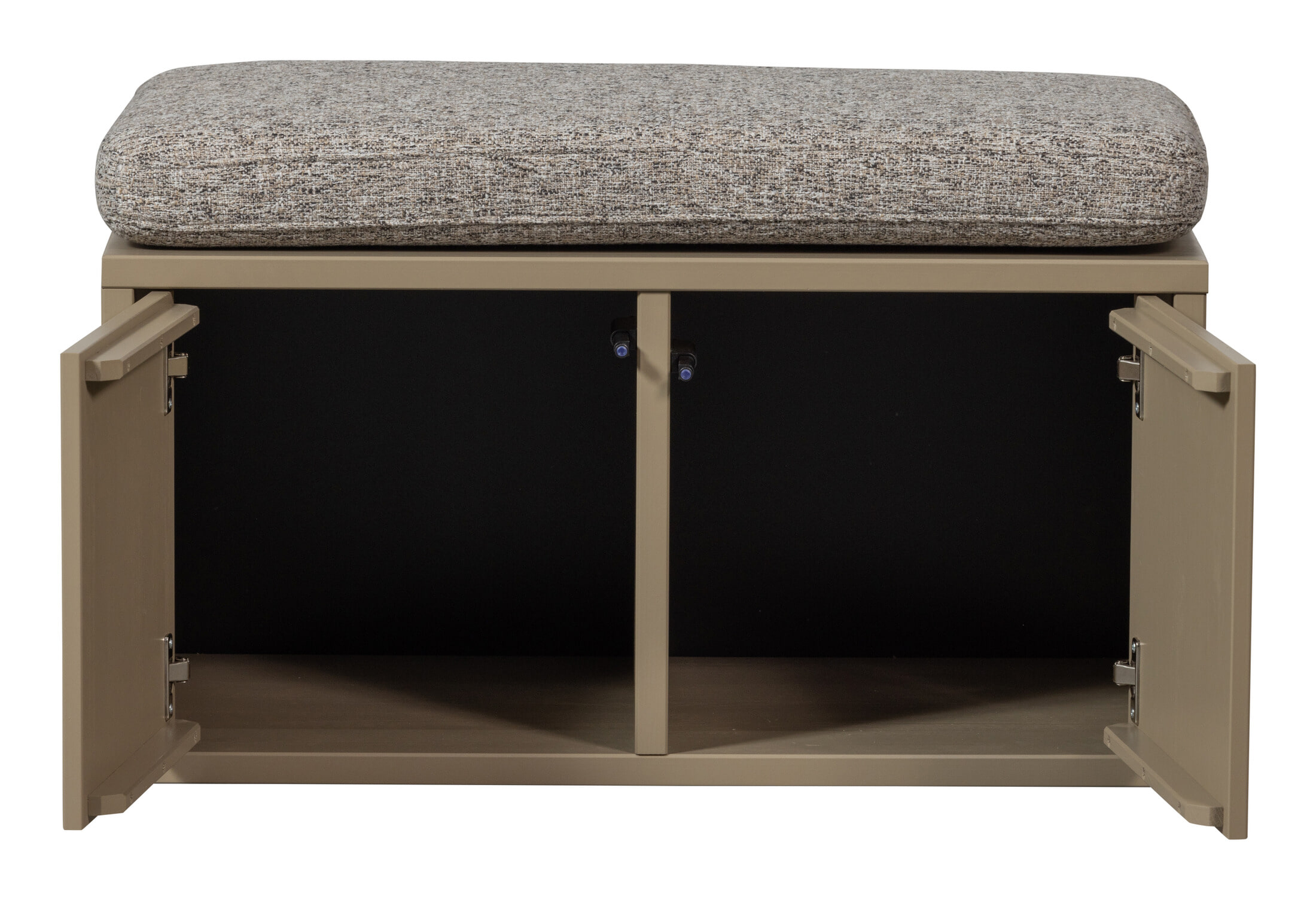 WOOOD Opbergbank 'Turner' Met kussen, 80cm, kleur Mud