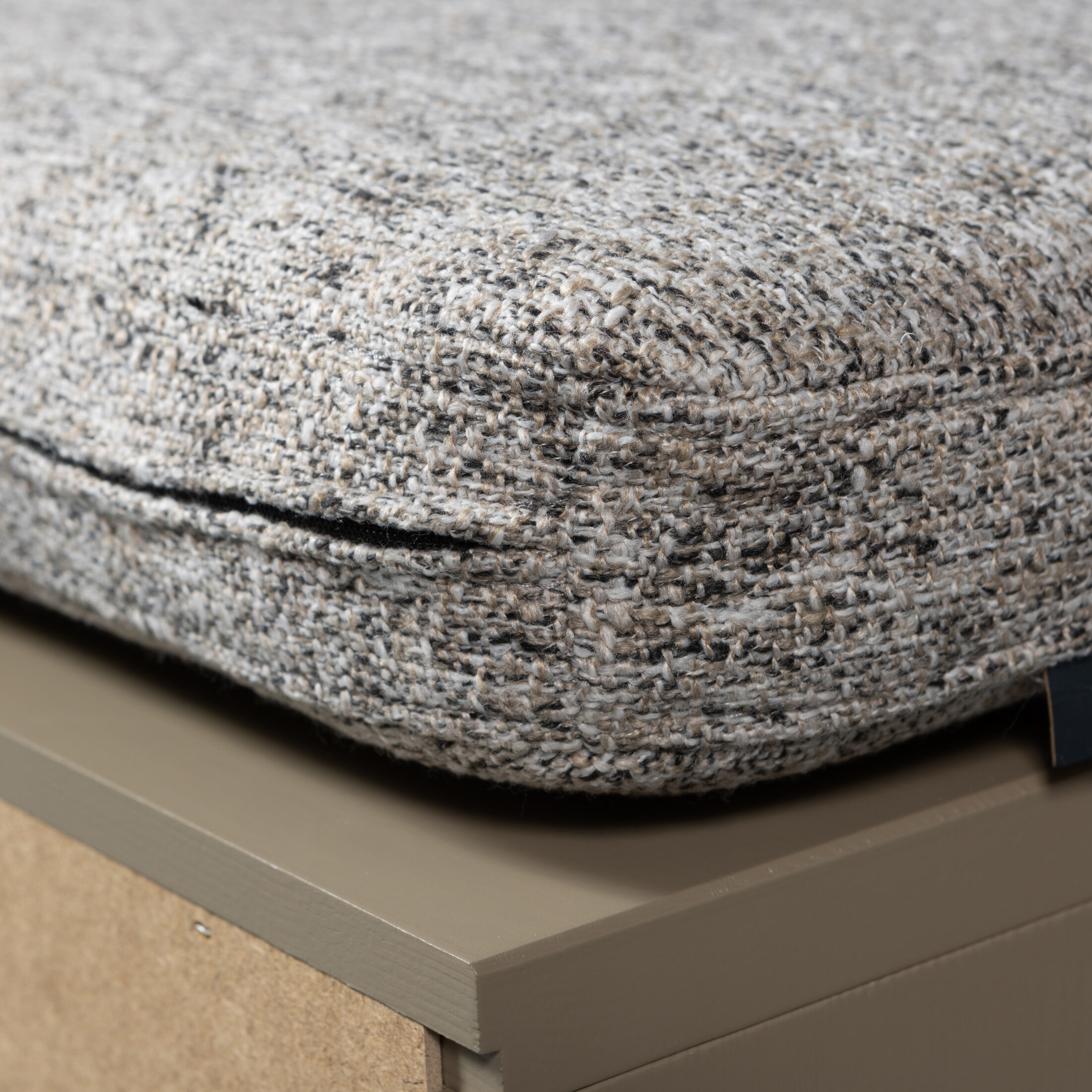 WOOOD Opbergbank 'Turner' Met kussen, 80cm, kleur Mud