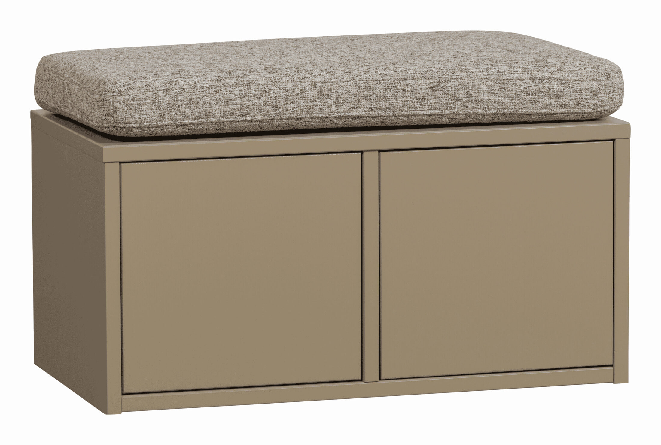 WOOOD Opbergbank 'Turner' Met kussen, 80cm, kleur Mud