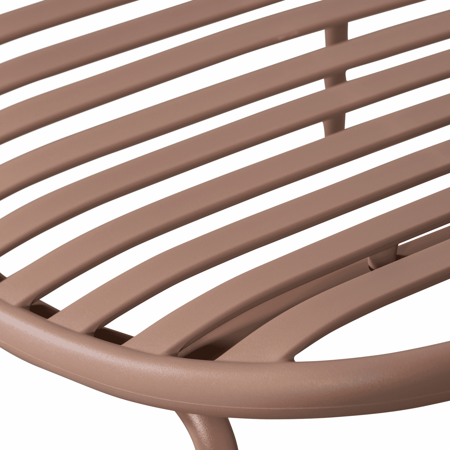 WOOOD Outdoor Fauteuil 'Bruce' Set met hocker, kleur Zalmroze