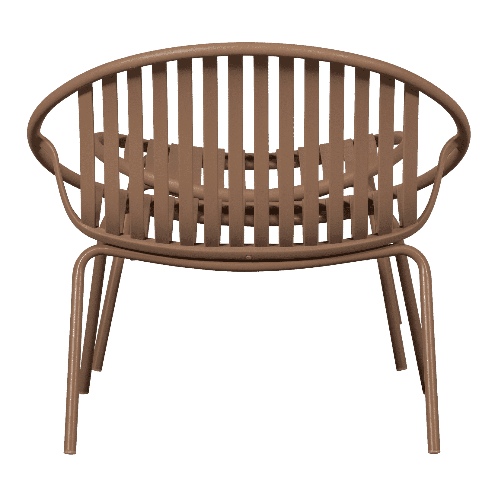 WOOOD Outdoor Fauteuil 'Bruce' Set met hocker, kleur Zalmroze