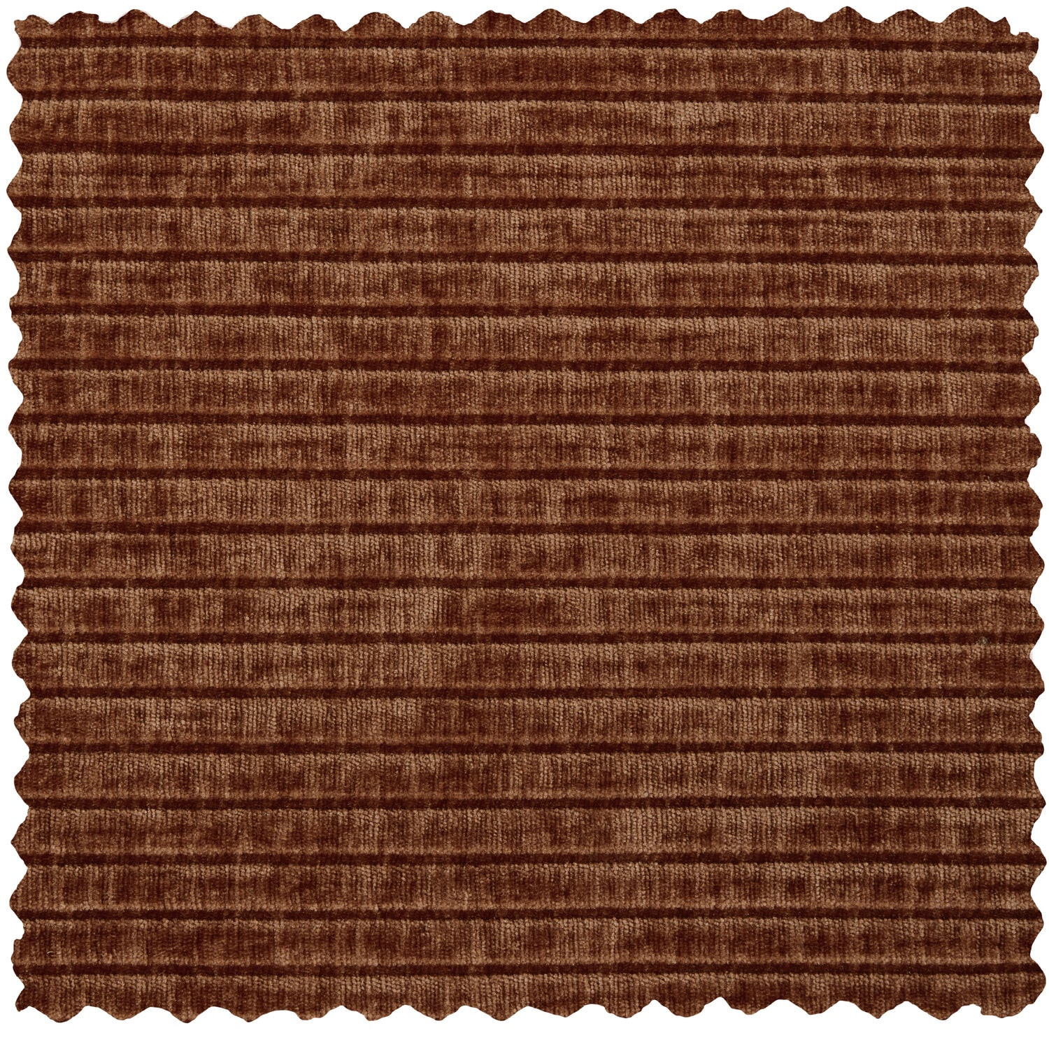 WOOOD Hoekbank 'Mojo' Links, 310cm, Geweven Rib, kleur Roestbruin