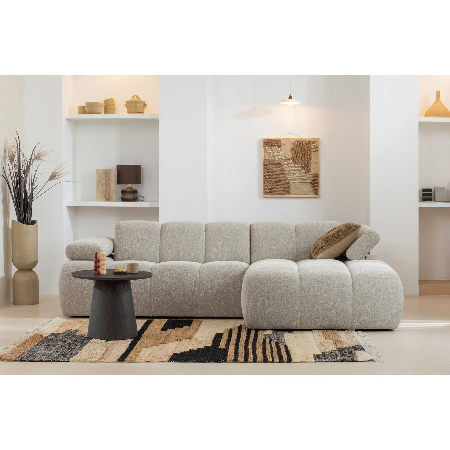 WOOOD Vloerkleed 'Liberal' 170 x 240 cm, kleur Natural Melange