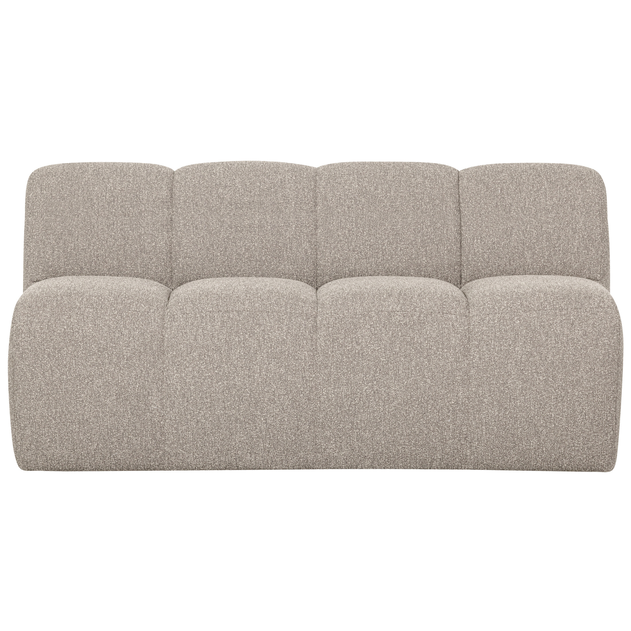 WOOOD Eetkamerbank 'Mojo' Bouclé, 164cm, kleur Beige Melange