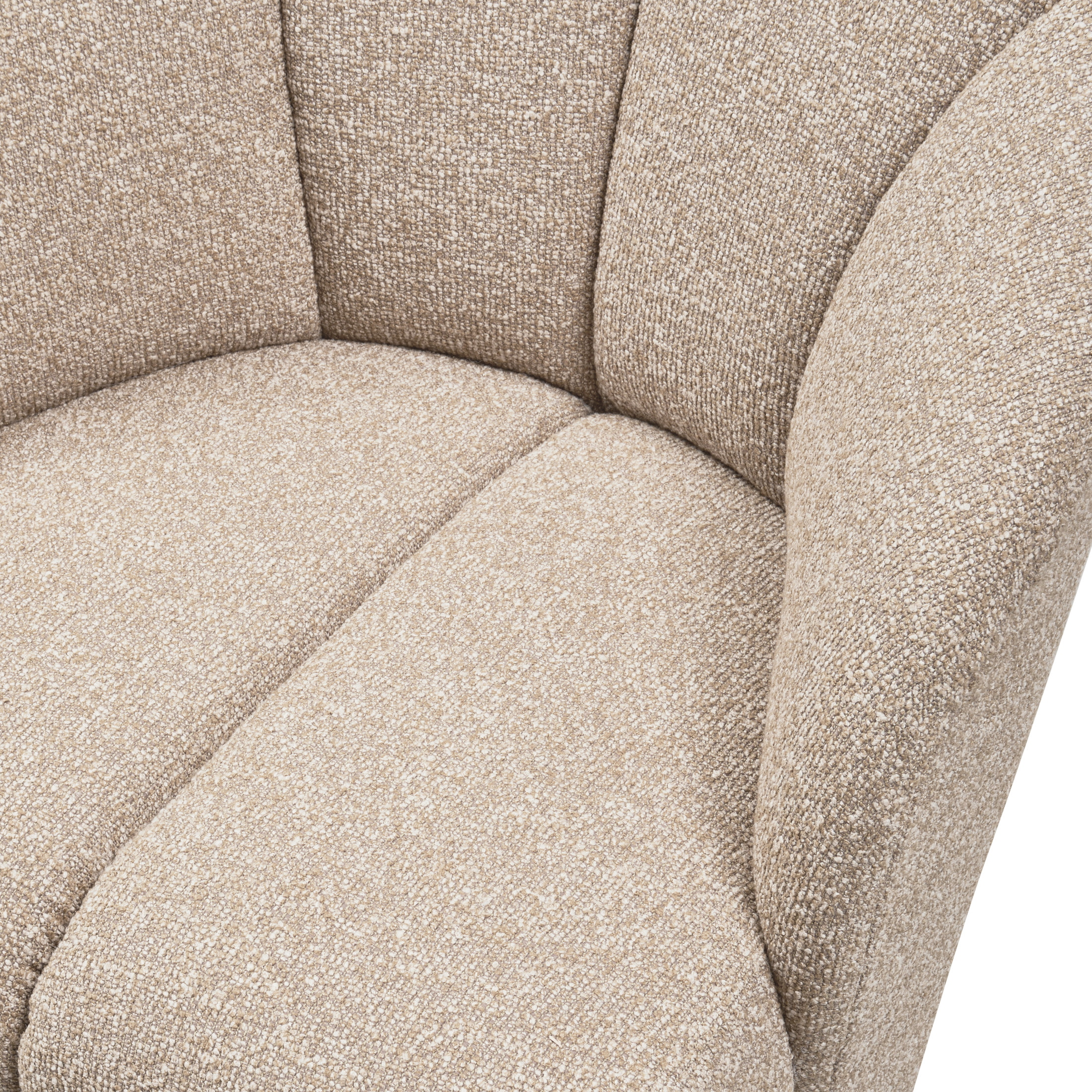 WOOOD Draaifauteuil 'Mojo' Bouclé, kleur Beige Melange