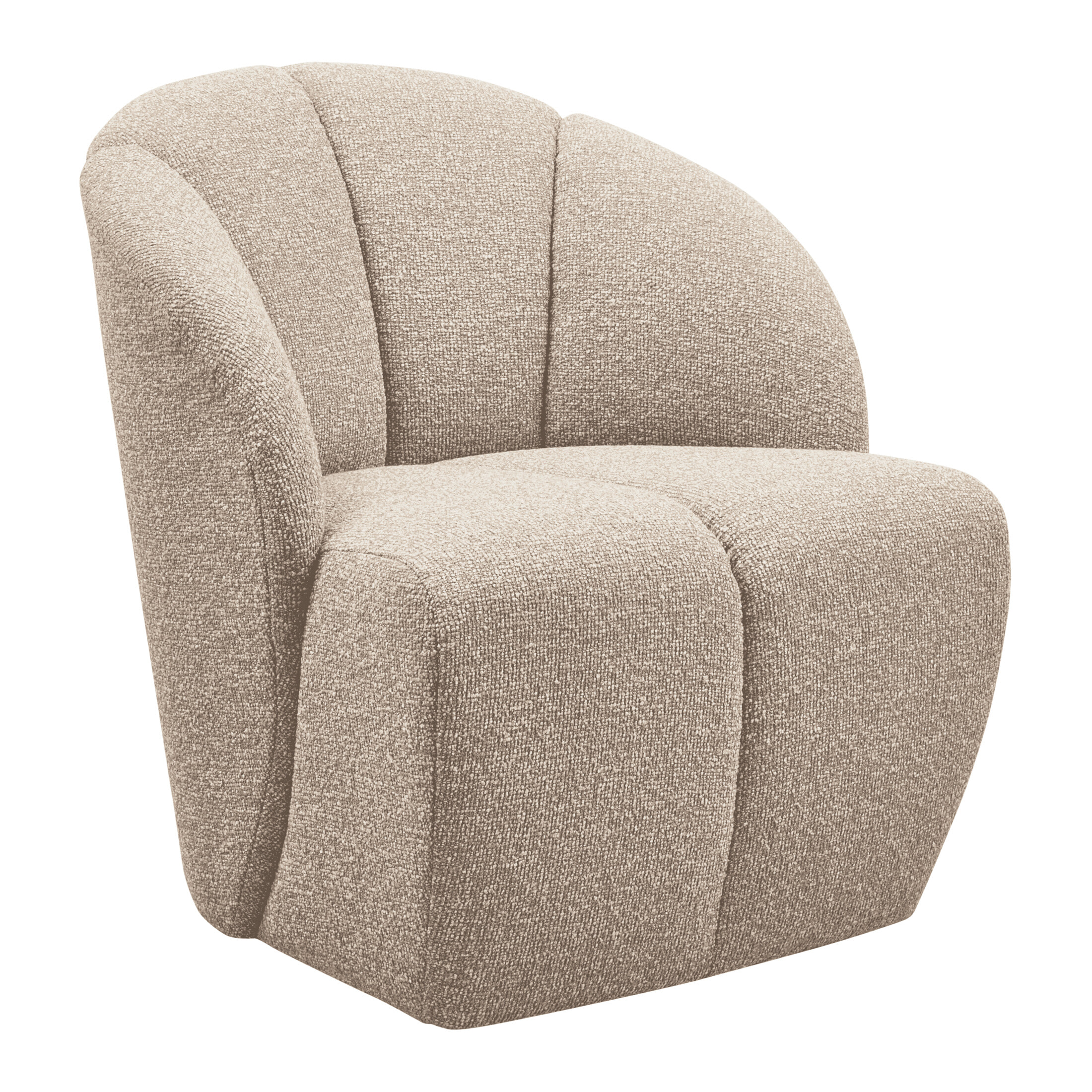 WOOOD Draaifauteuil Mojo Bouclé - Beige Melange