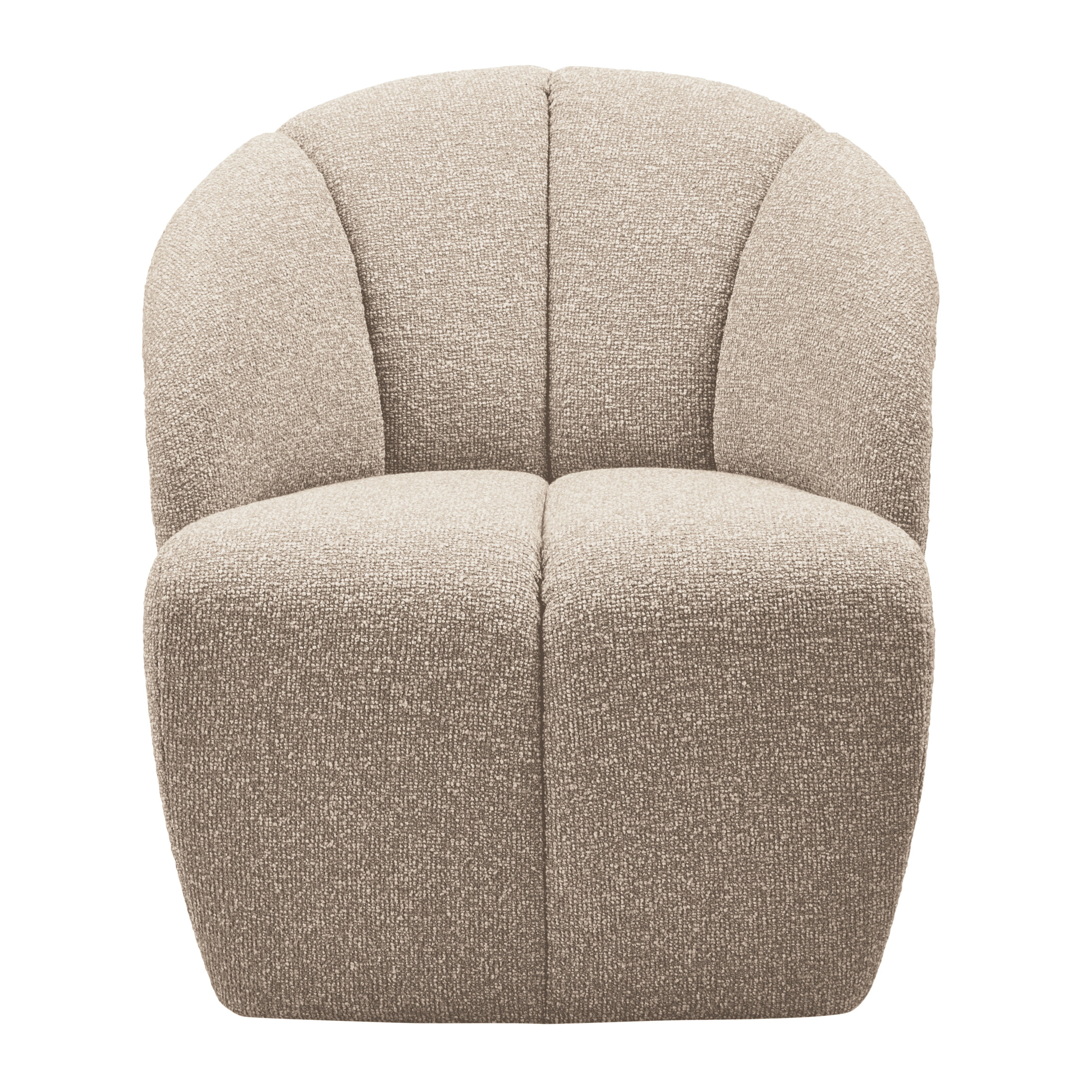 WOOOD Draaifauteuil 'Mojo' Bouclé, kleur Beige Melange