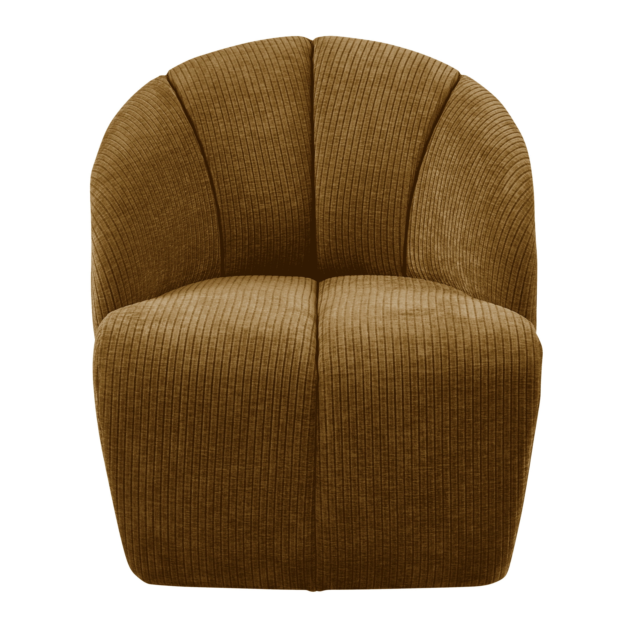 WOOOD Draaifauteuil 'Mojo' Geweven Rib, kleur Honing Geel
