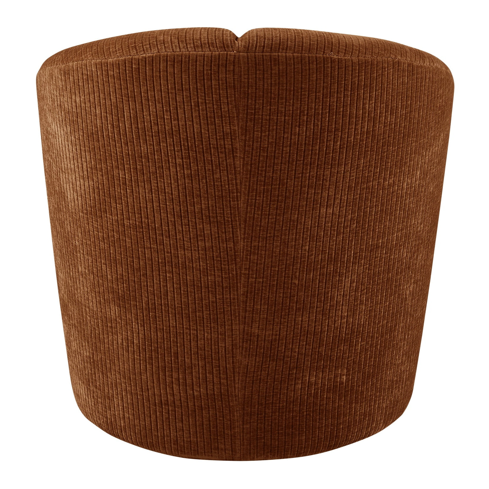 WOOOD Draaifauteuil 'Mojo' Geweven Rib, kleur Roestbruin