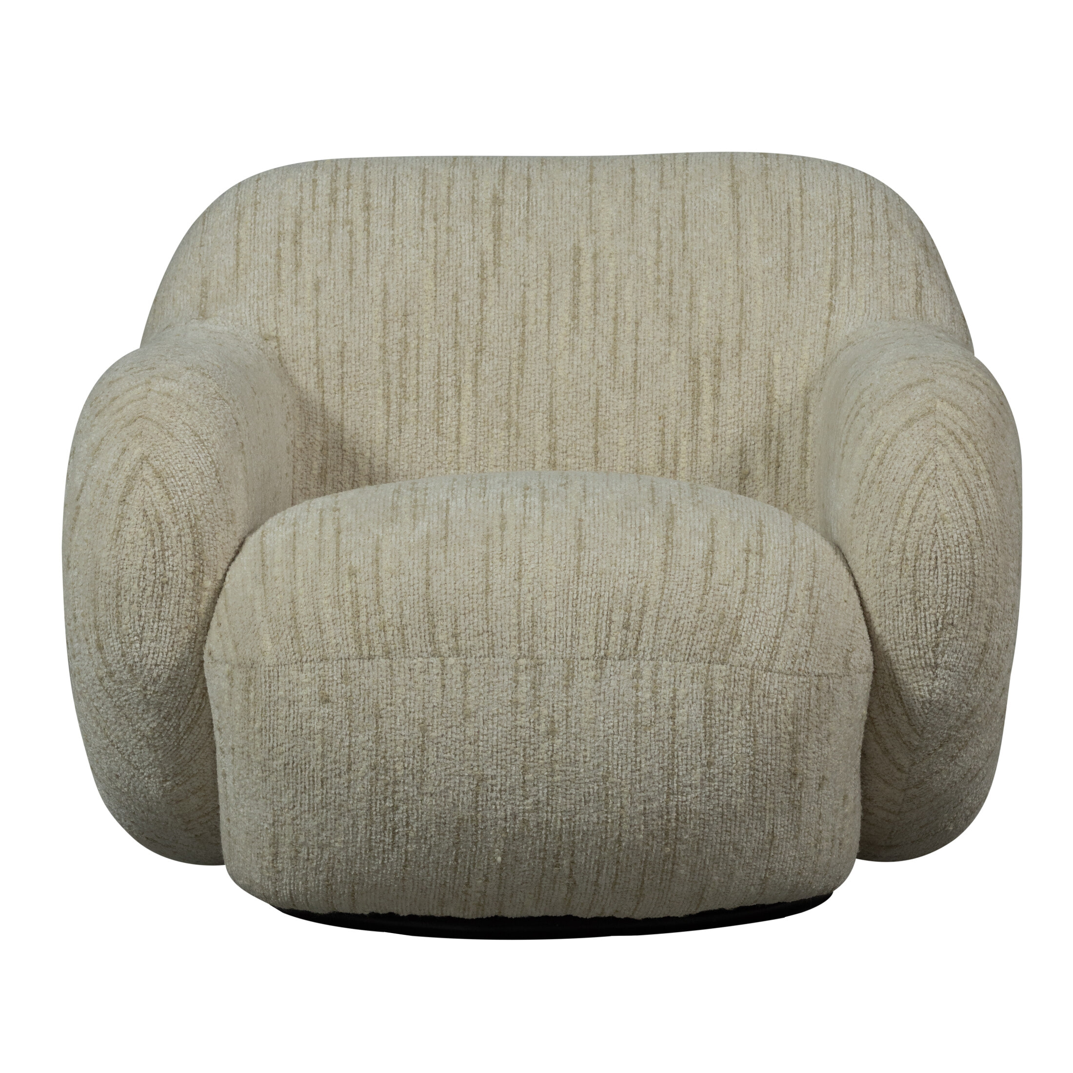WOOOD Fauteuil 'Folke' Chenille, kleur Naturel Melange