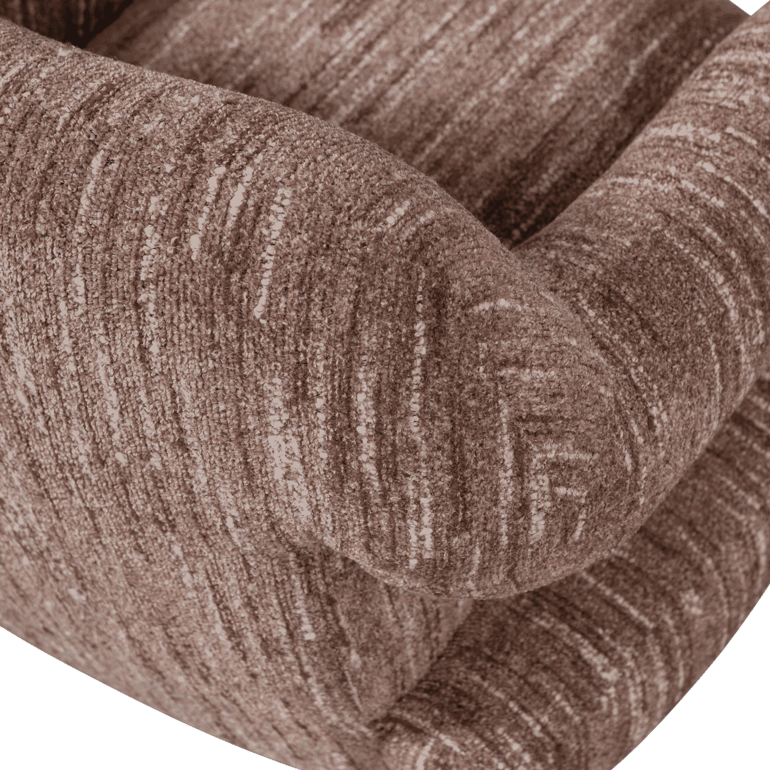 WOOOD Fauteuil 'Folke' Chenille, kleur Oudroze Melange