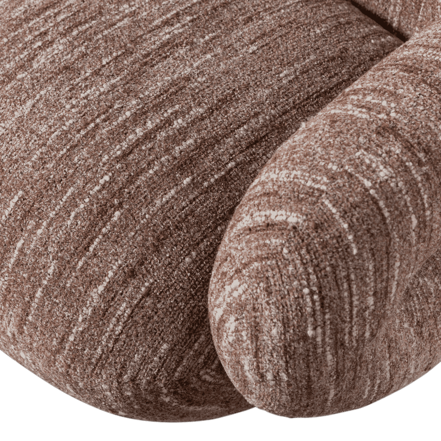 WOOOD Fauteuil 'Folke' Chenille, kleur Oudroze Melange