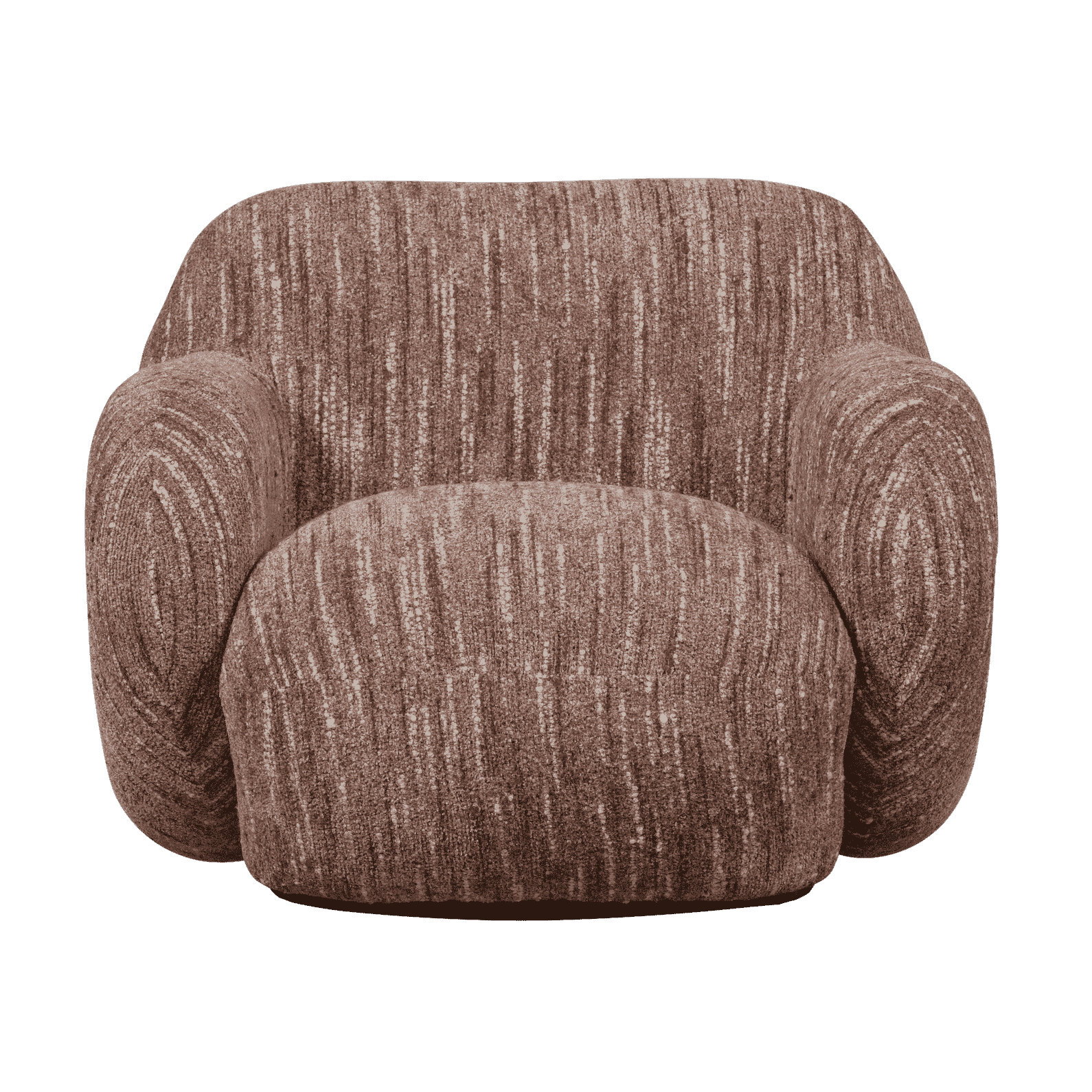 WOOOD Fauteuil 'Folke' Chenille, kleur Oudroze Melange