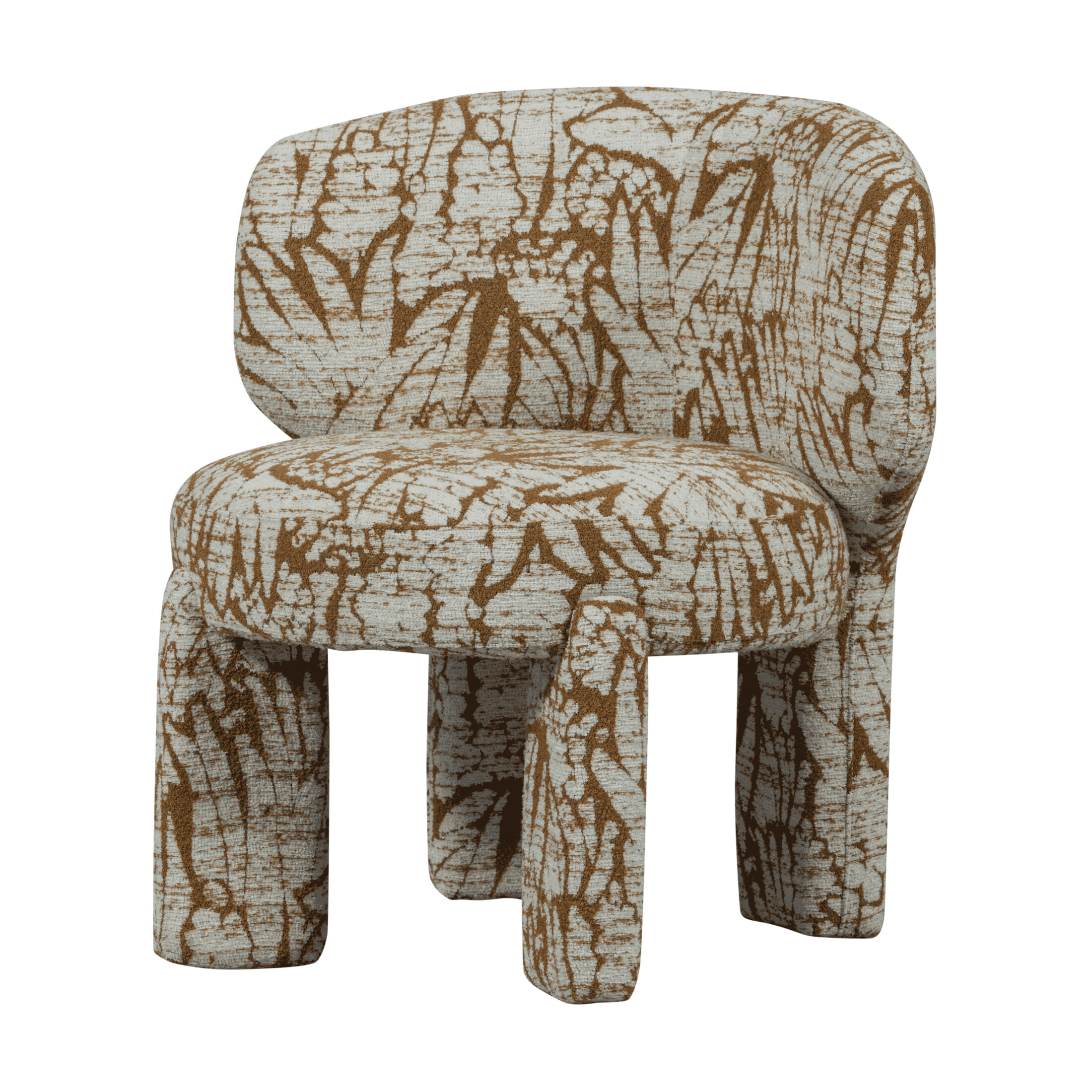 WOOOD Fauteuil 'Upke' Geweven stof, kleur Naturel/Bruin