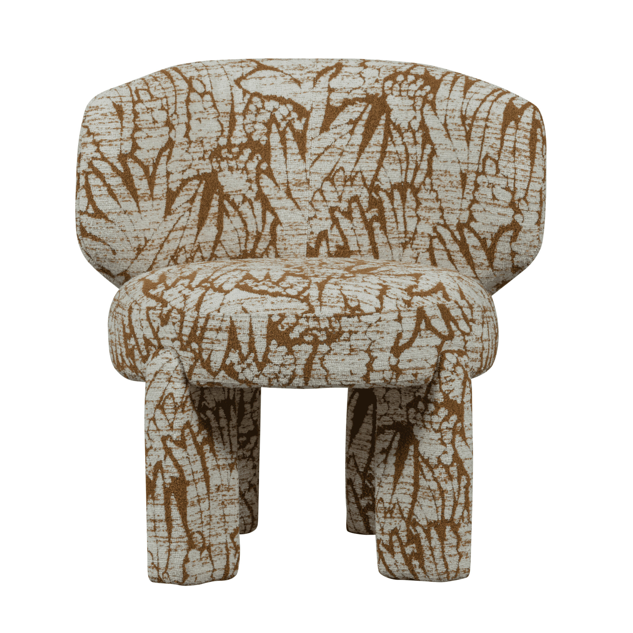 WOOOD Fauteuil 'Upke' Geweven stof, kleur Naturel/Bruin