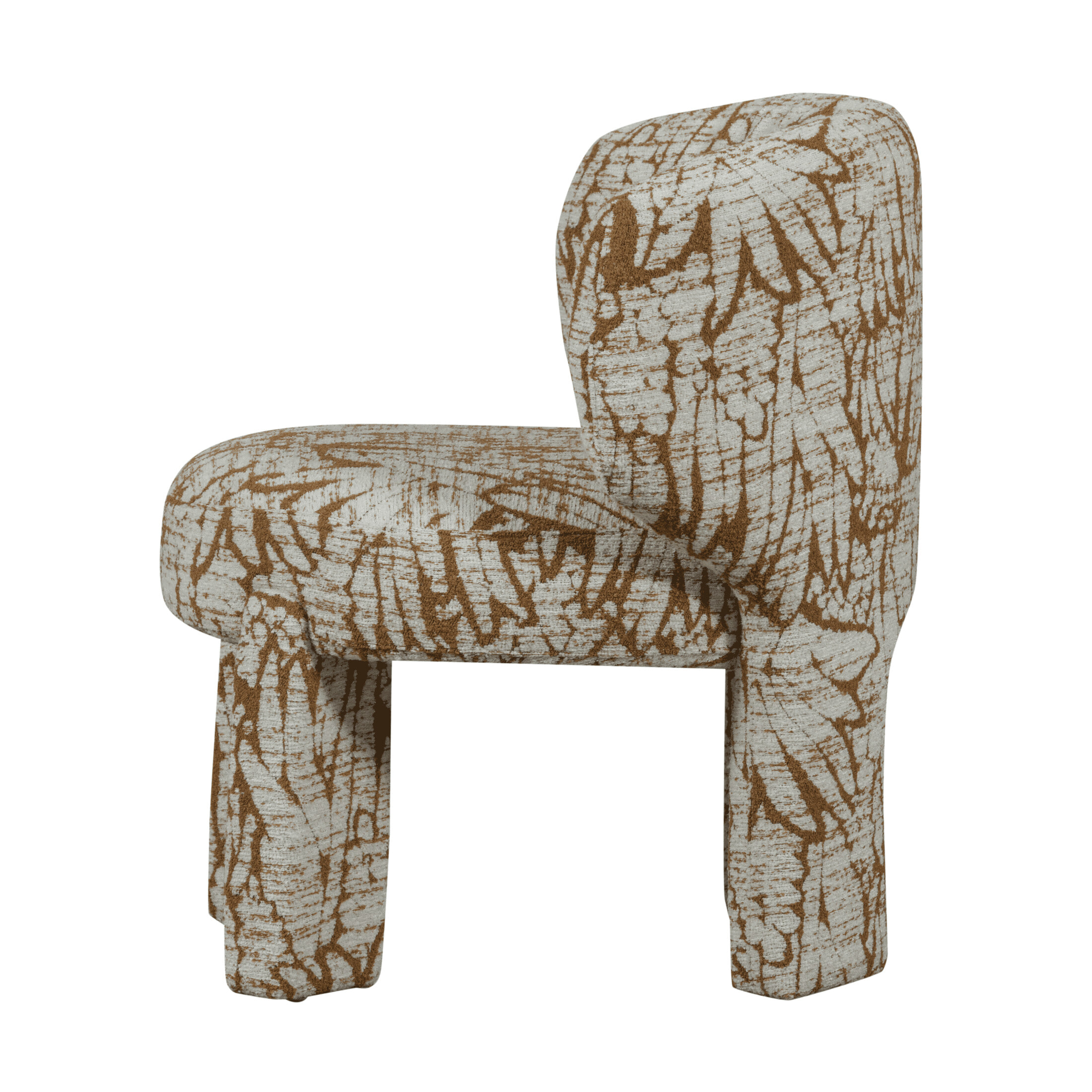 WOOOD Fauteuil 'Upke' Geweven stof, kleur Naturel/Bruin