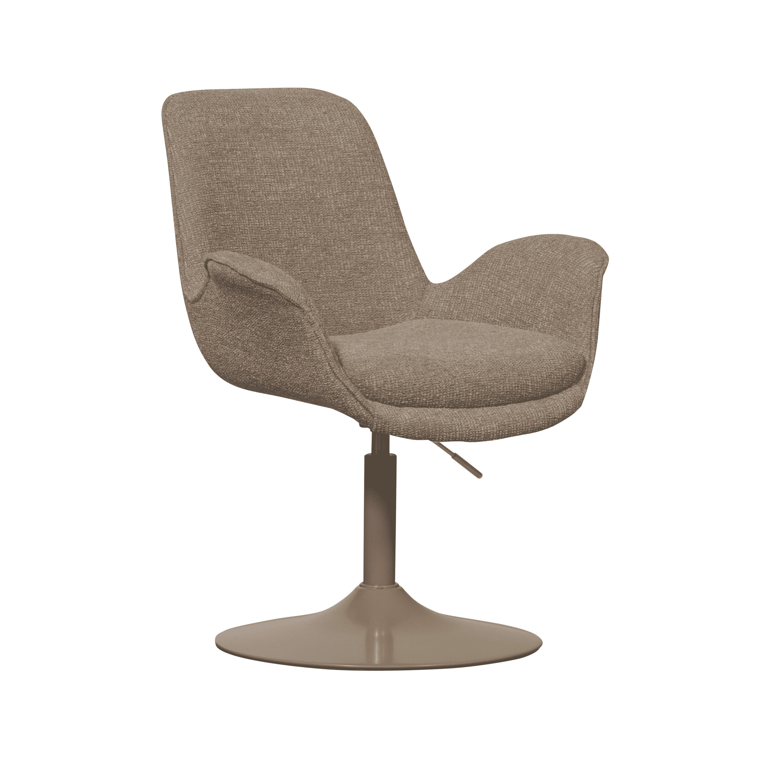 WOOOD Verstelbare Eetkamerstoel 'Marten' Geweven stof, kleur Zand