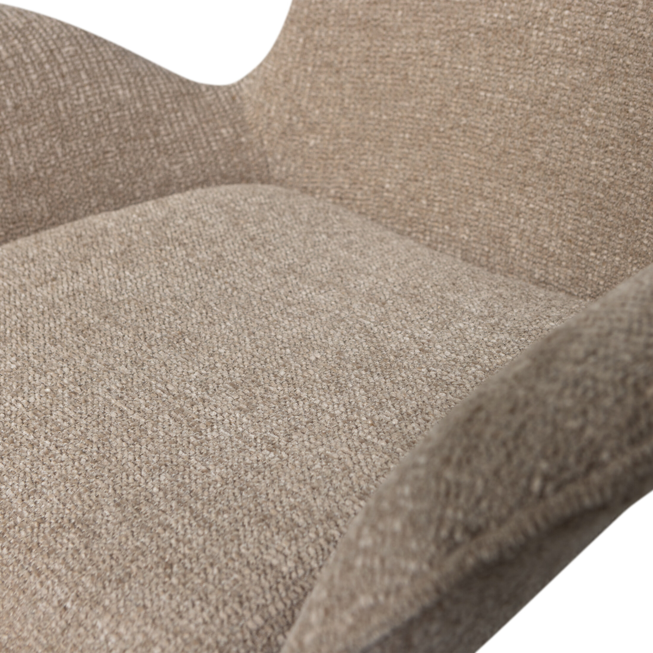 WOOOD Verstelbare Fauteuil 'Marten' Geweven stof, kleur Zand