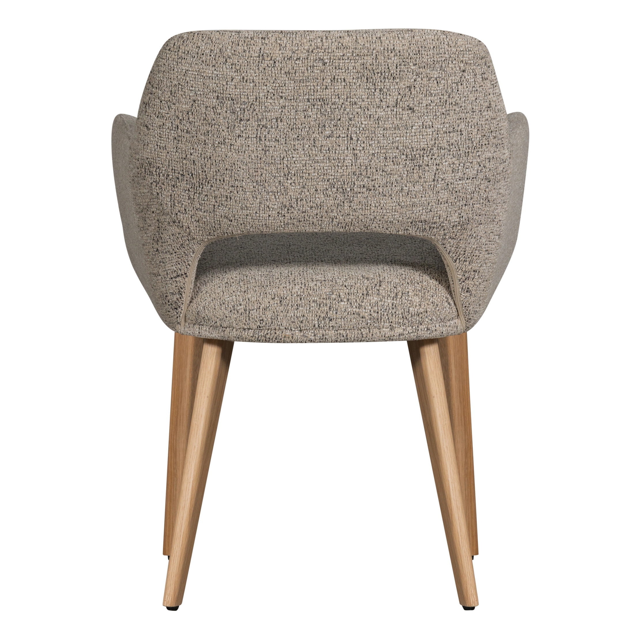 WOOOD Eetkamerstoel 'Murat' Chenille, kleur Naturel