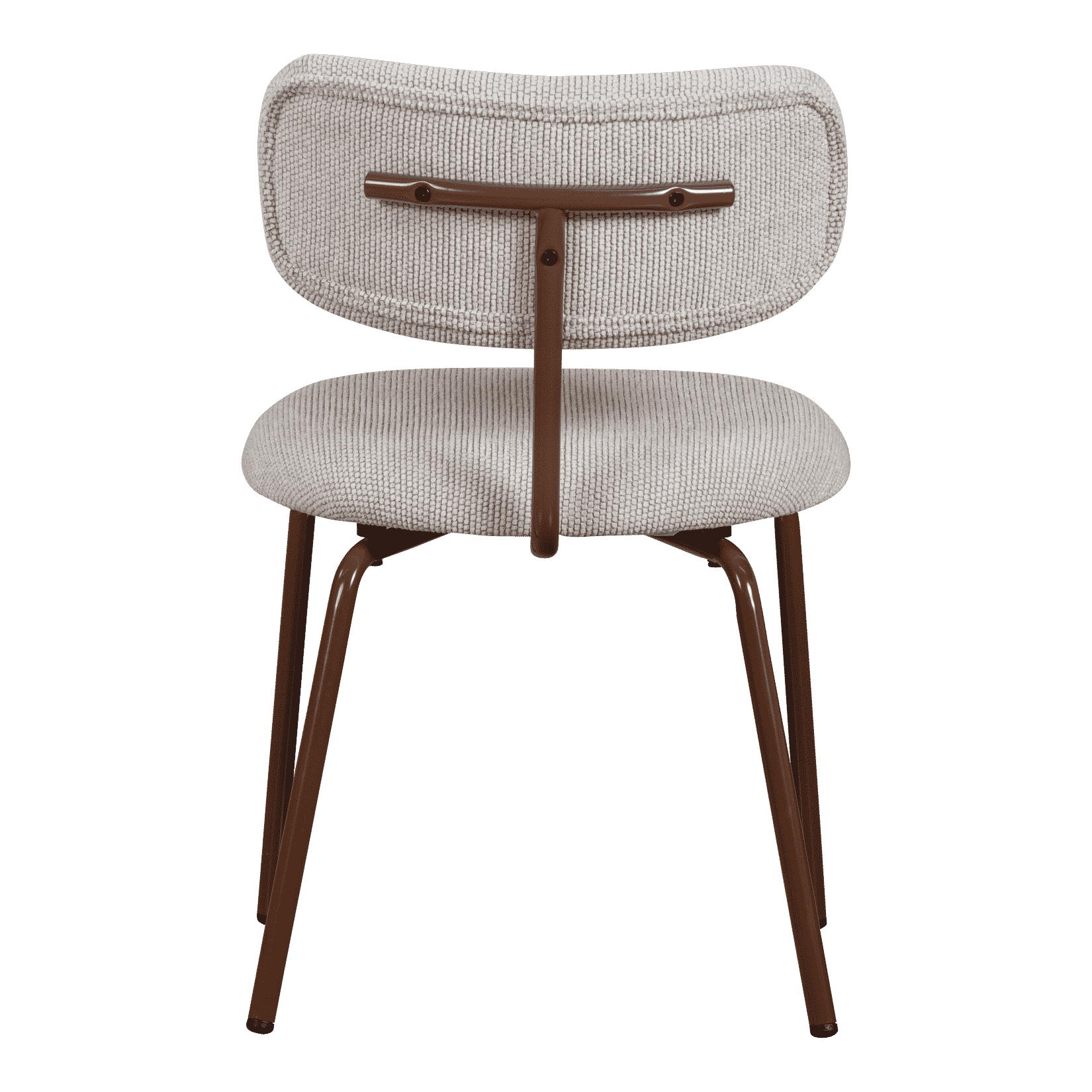 WOOOD Eetkamerstoel 'Travis' Geweven stof, kleur Off White