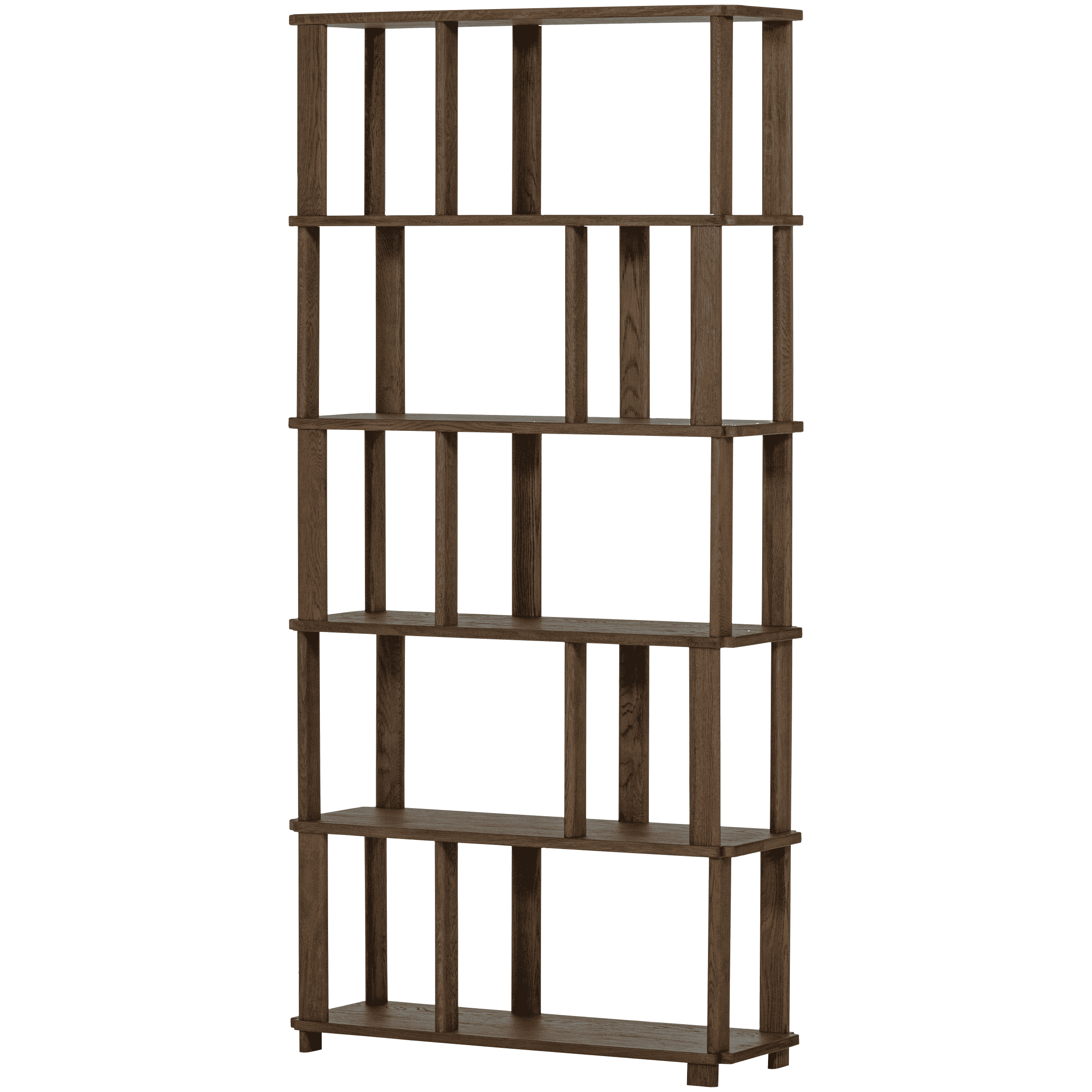 WOOOD Boekenkast Riss Eikenhout, 186 x 90cm - Naturel