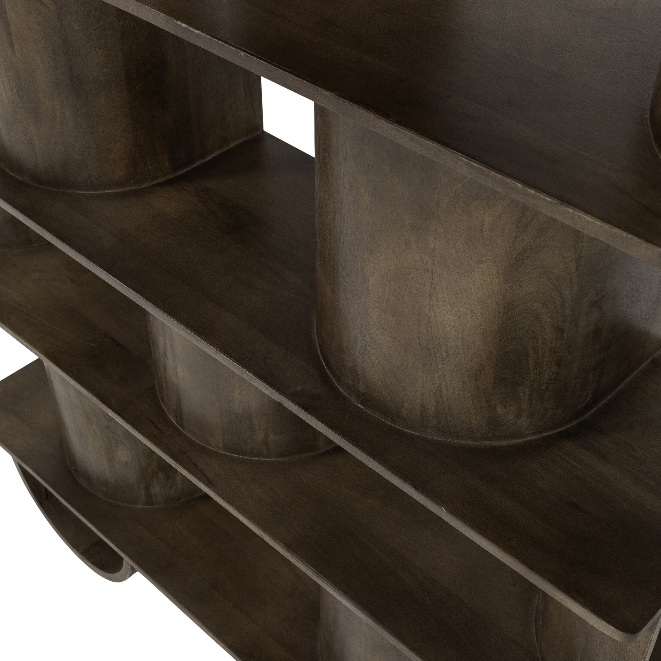 WOOOD Boekenkast 'Sinne' Mangohout, 180 x 130cm