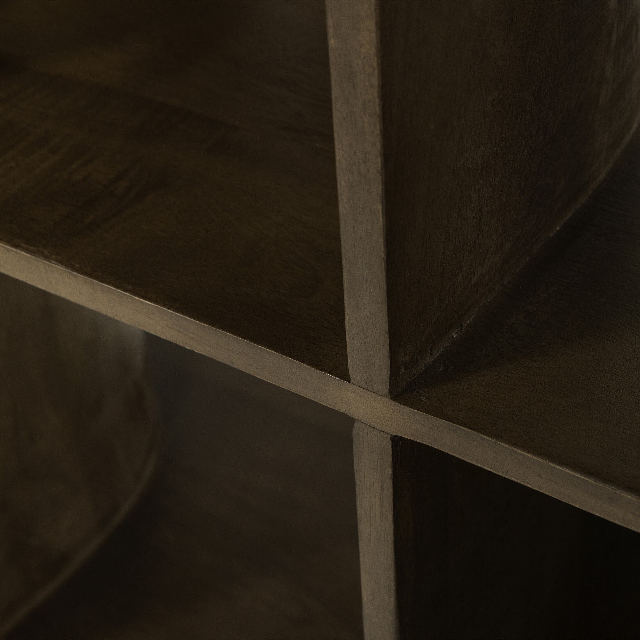 WOOOD Boekenkast 'Sinne' Mangohout, 180 x 130cm