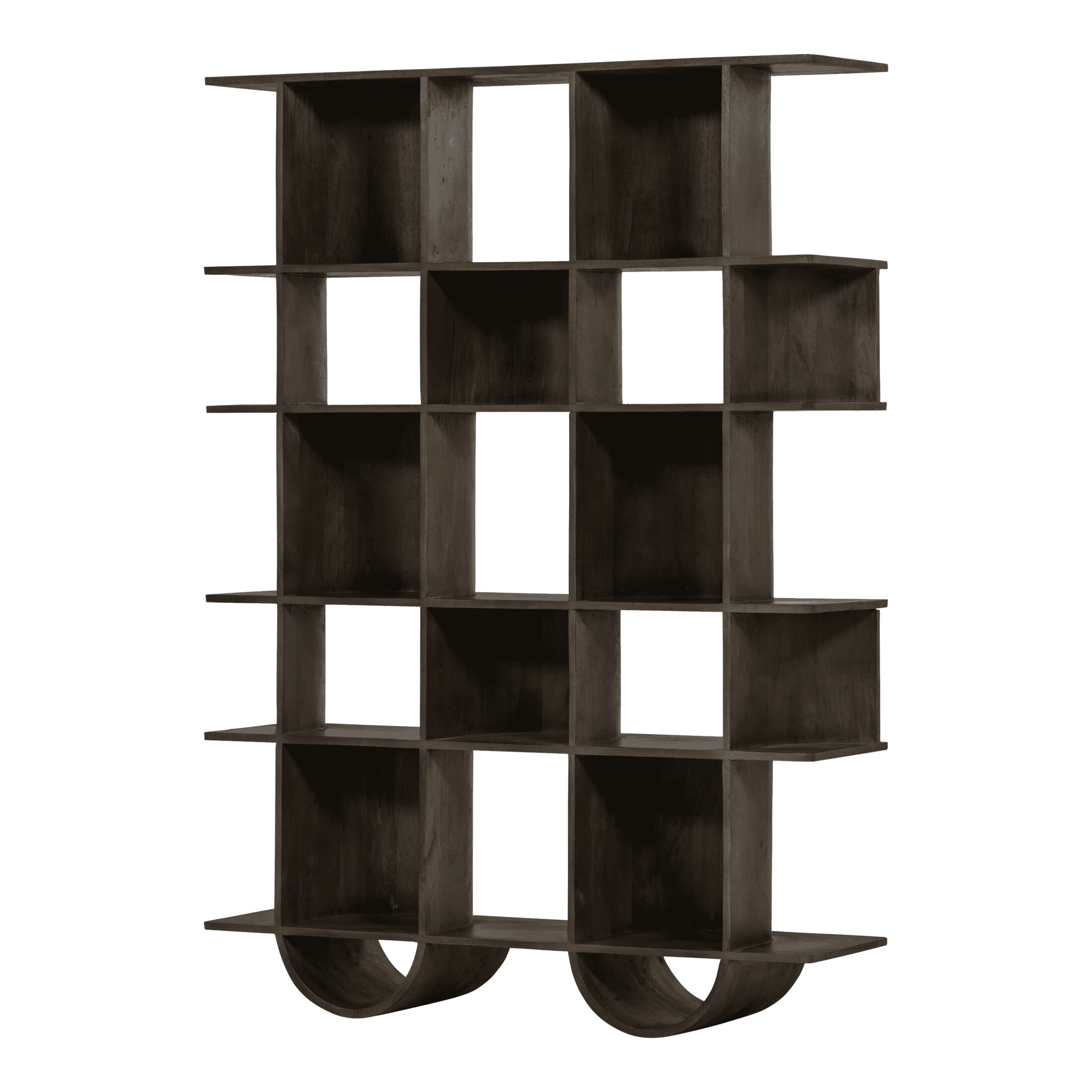 WOOOD Boekenkast 'Sinne' Mangohout, 180 x 130cm