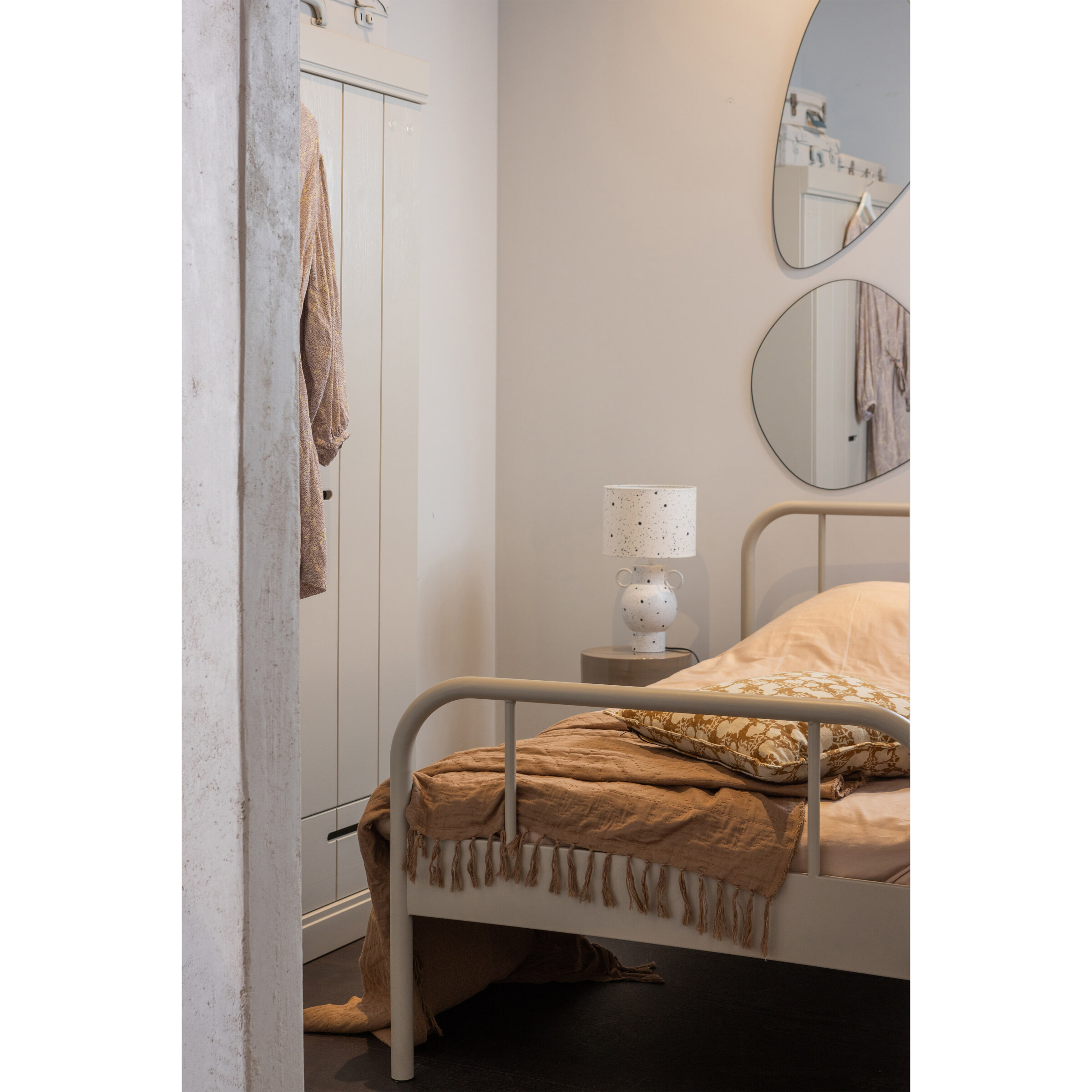 WOOOD Bed 'Mata' 90 x 200cm, kleur Zand