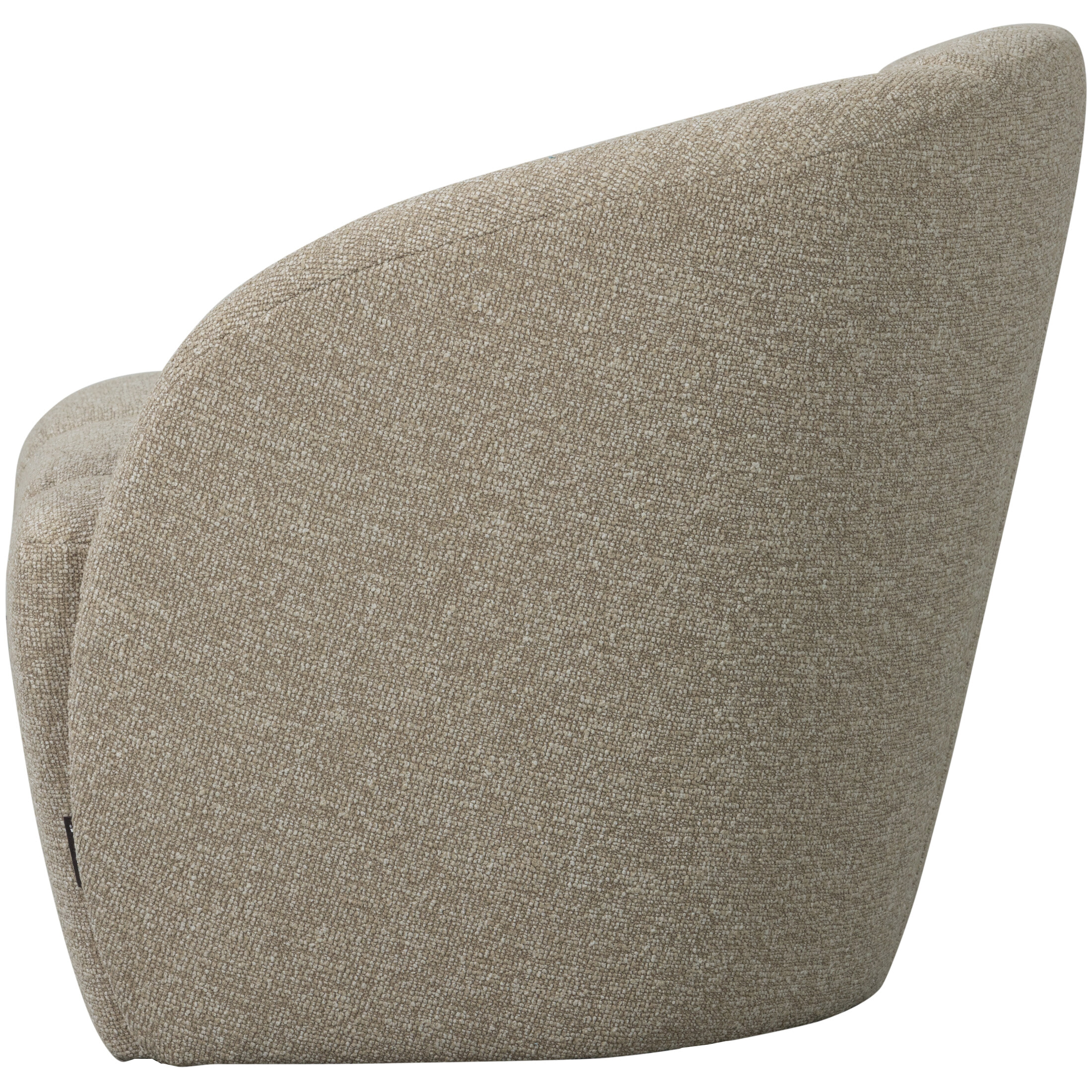 WOOOD 2-zits Bankje 'Mojo' Rechts, Bouclé, kleur Beige Melange