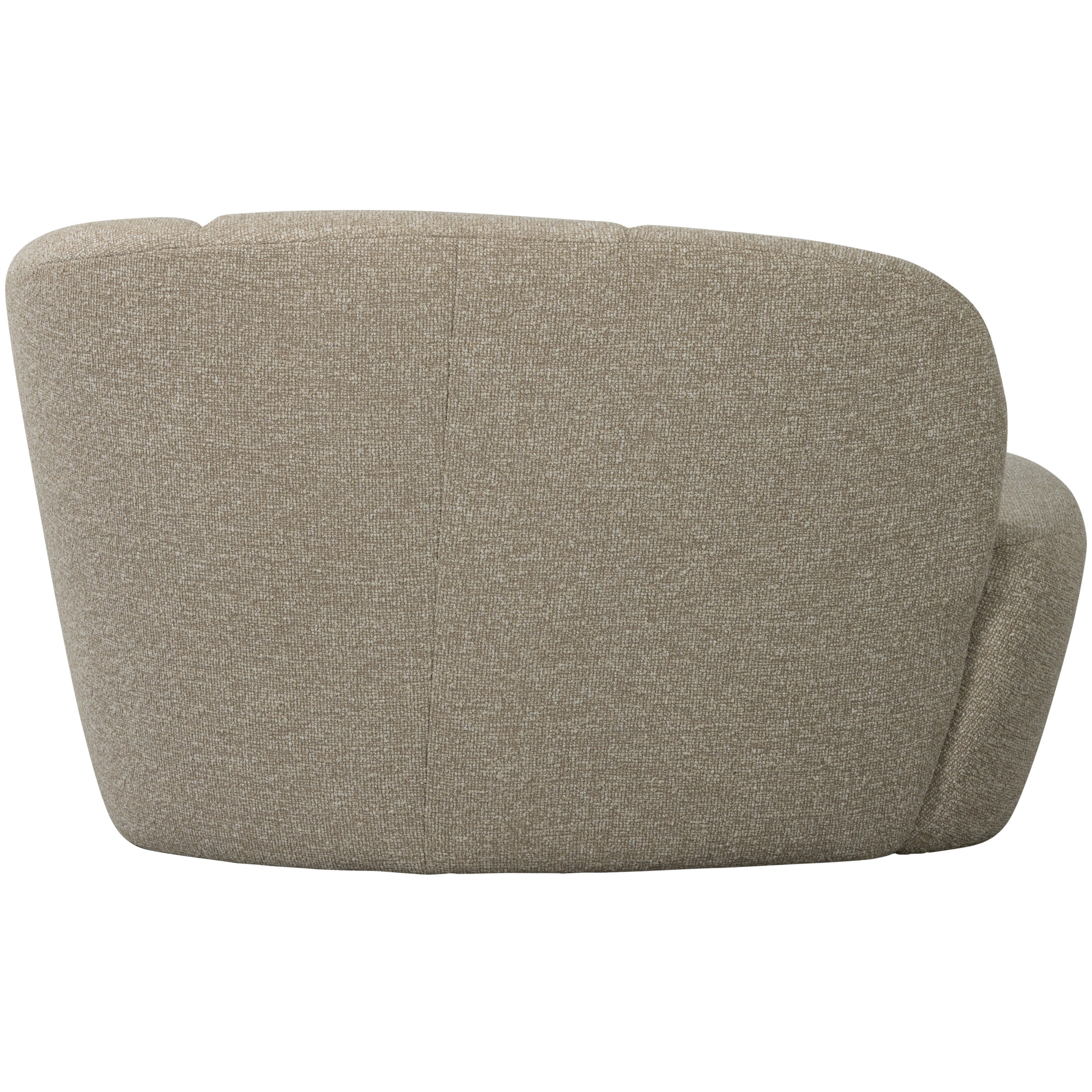WOOOD 2-zits Bankje 'Mojo' Rechts, Bouclé, kleur Beige Melange