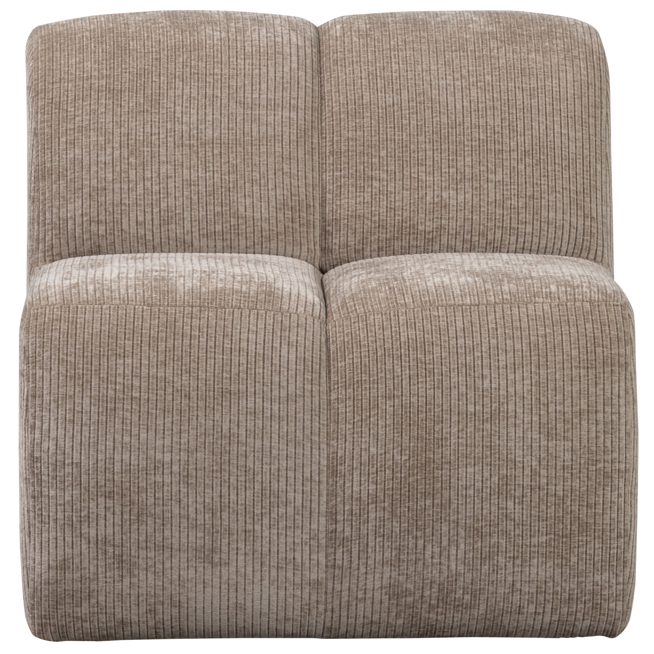 WOOOD Eetkamerbank 'Mojo' Geweven Rib, 84cm, kleur Donker Zand