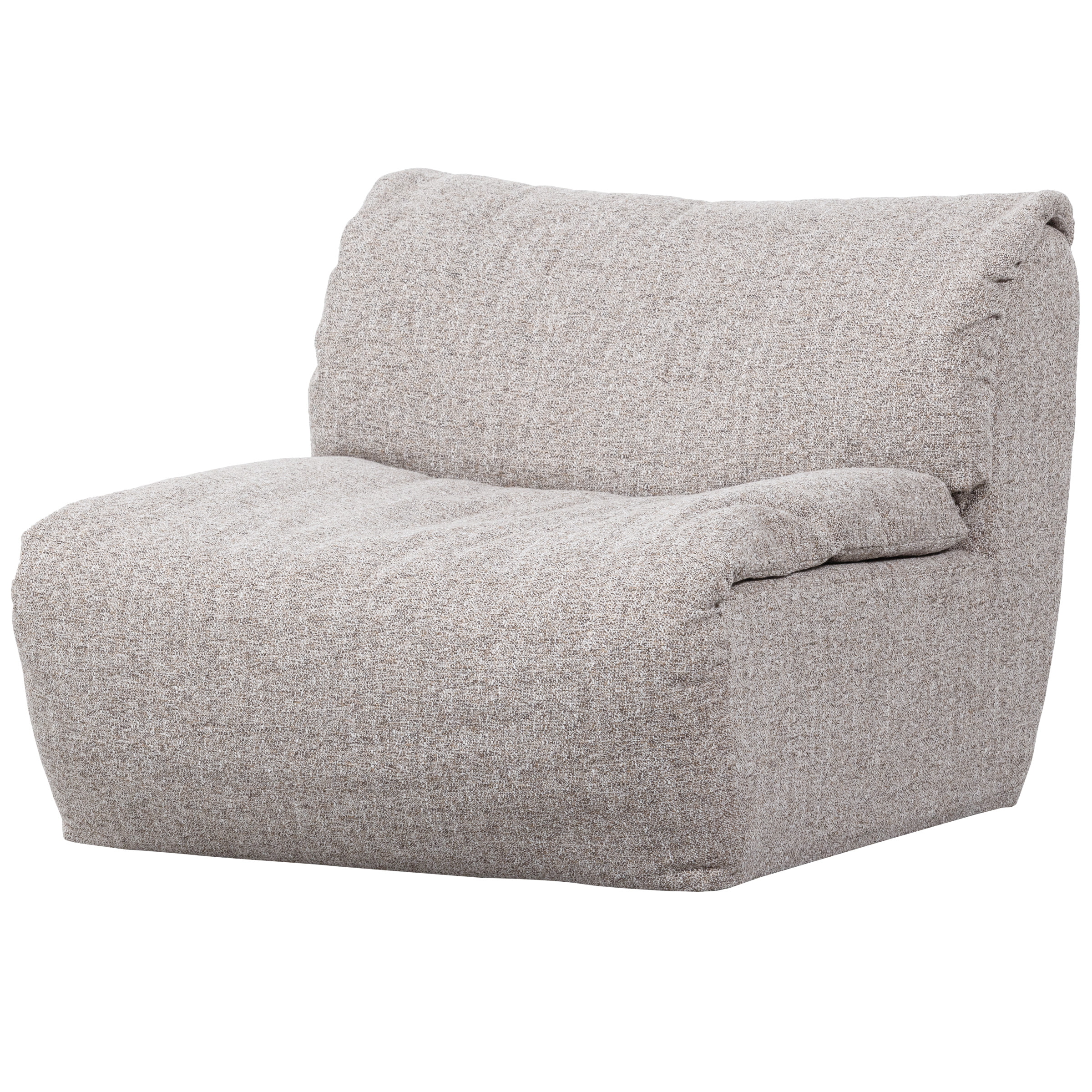 WOOOD Bank Baggy 1-zits, 91cm - Naturel Melange