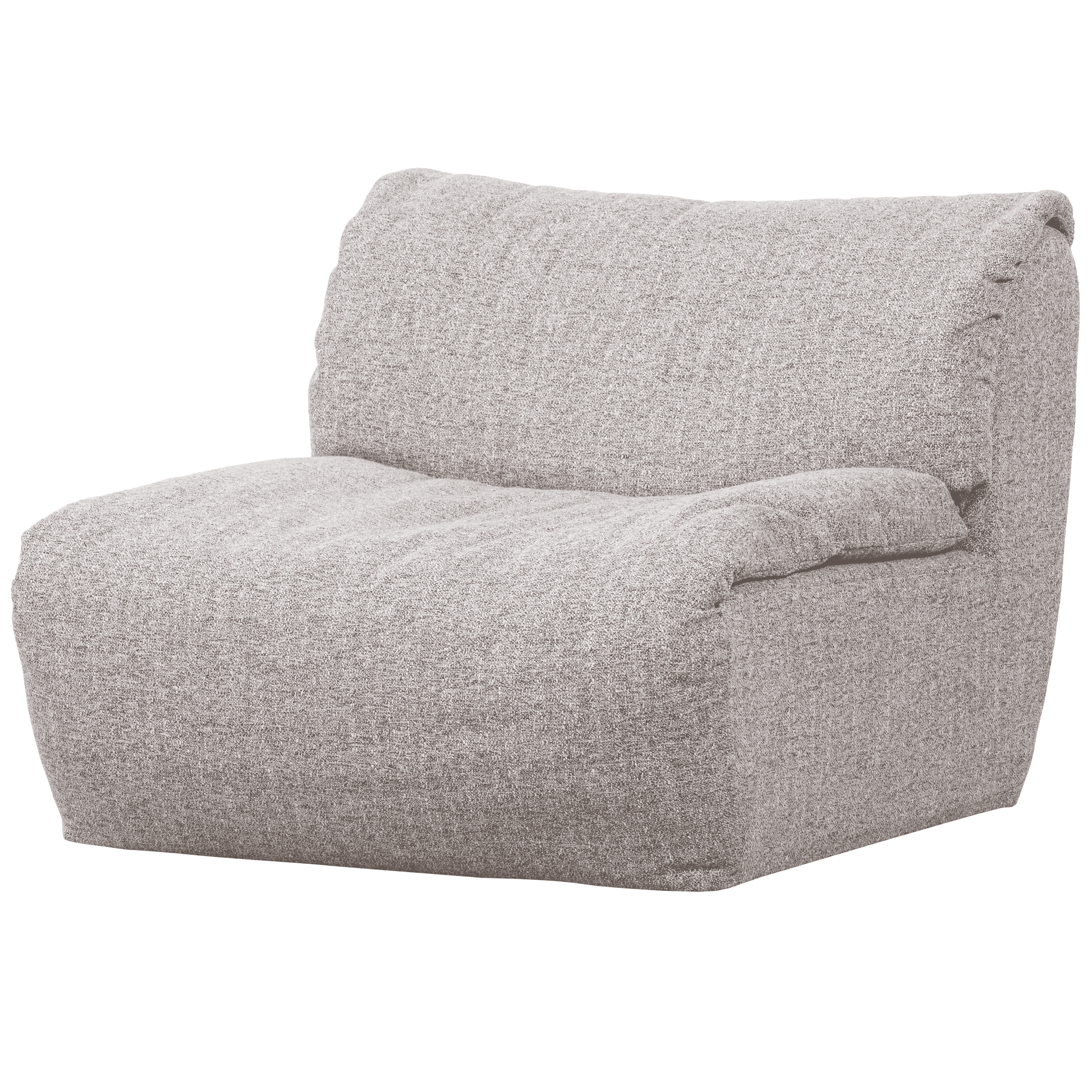 WOOOD Bank Baggy 1-zits, 91cm - Naturel Melange