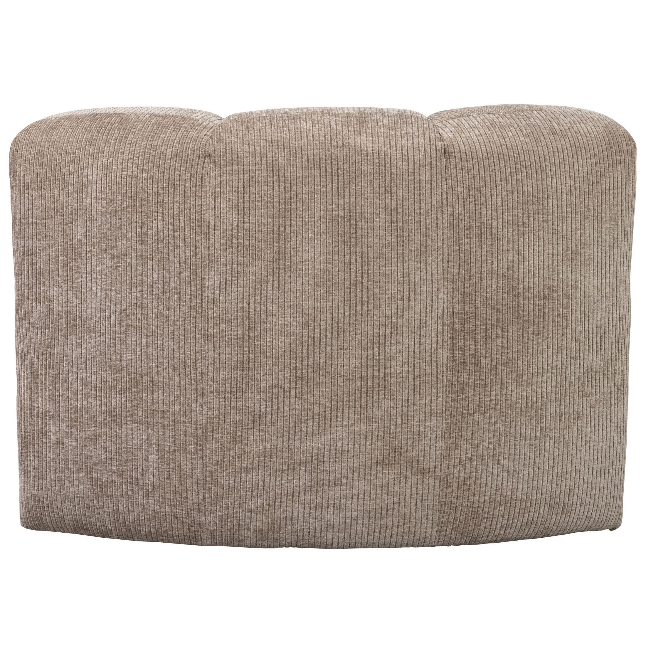 WOOOD Eetkamerbank 'Mojo' Geweven Rib, Hoek, kleur Donker Zand