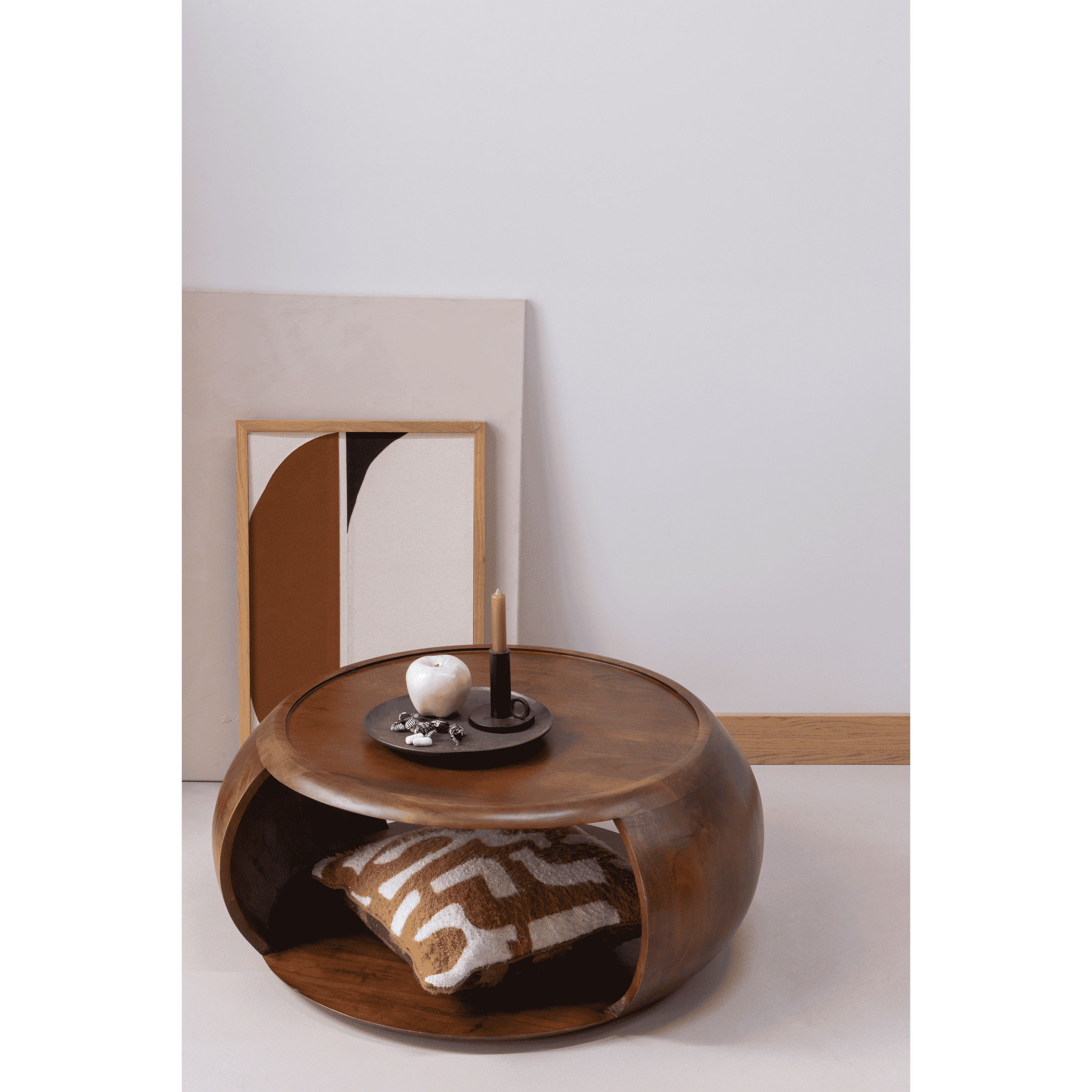 WOOOD Ronde Salontafel 'Cole' Mangohout, 72cm