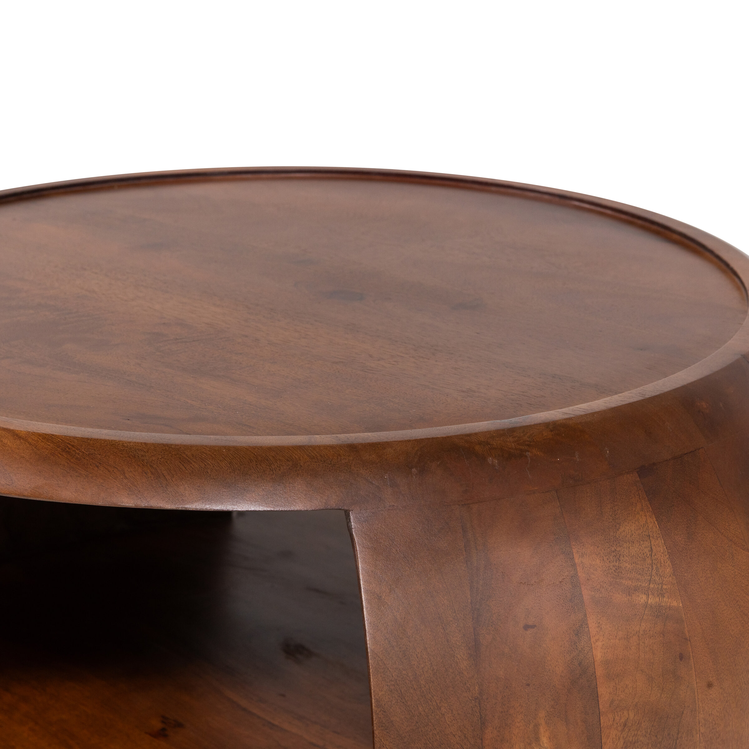 WOOOD Ronde Salontafel 'Cole' Mangohout, 72cm