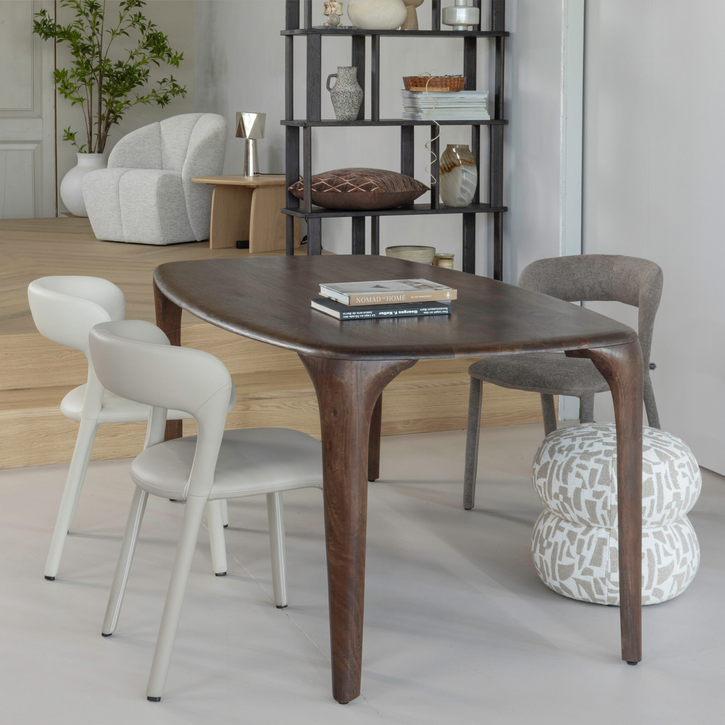 WOOOD Deens Ovale Eettafel 'Fiore' Mangohout, 190 x 95cm